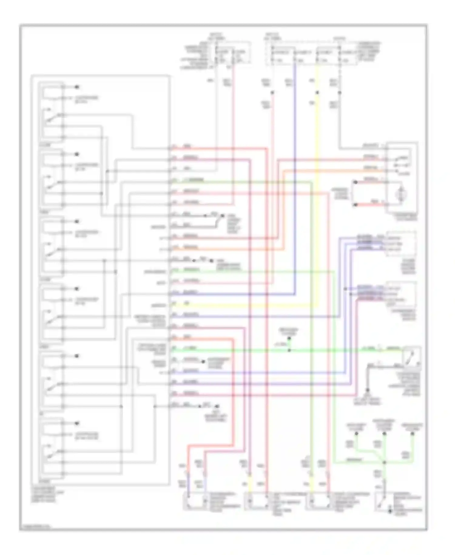 Wiring diagram instrument cluster system for Honda S2000 AP2 facelift (2003-2009)