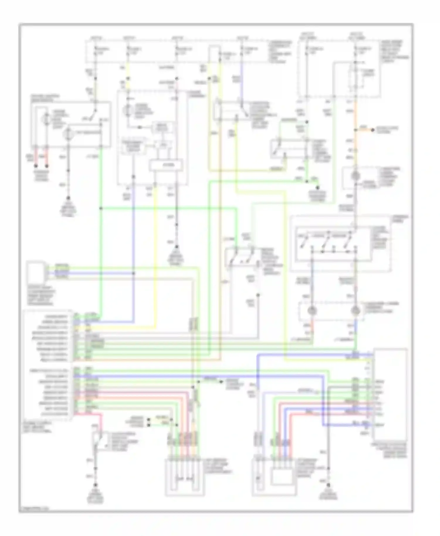 Wiring diagram power window master switch for Honda S2000 AP2 facelift (2003-2009)