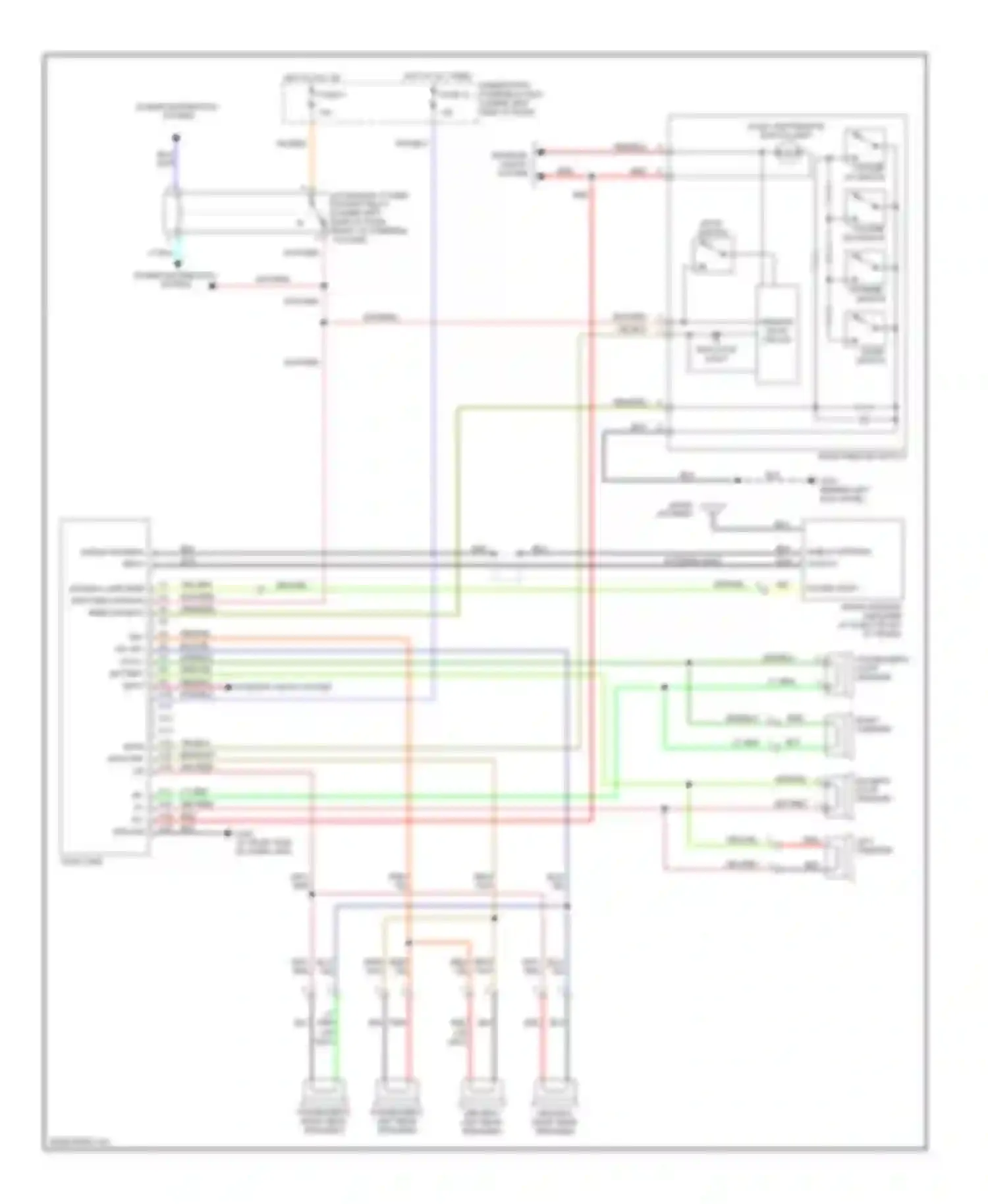 S2000 Honda I (2004-2009): Radio circuit, without cd changer or satellite radio