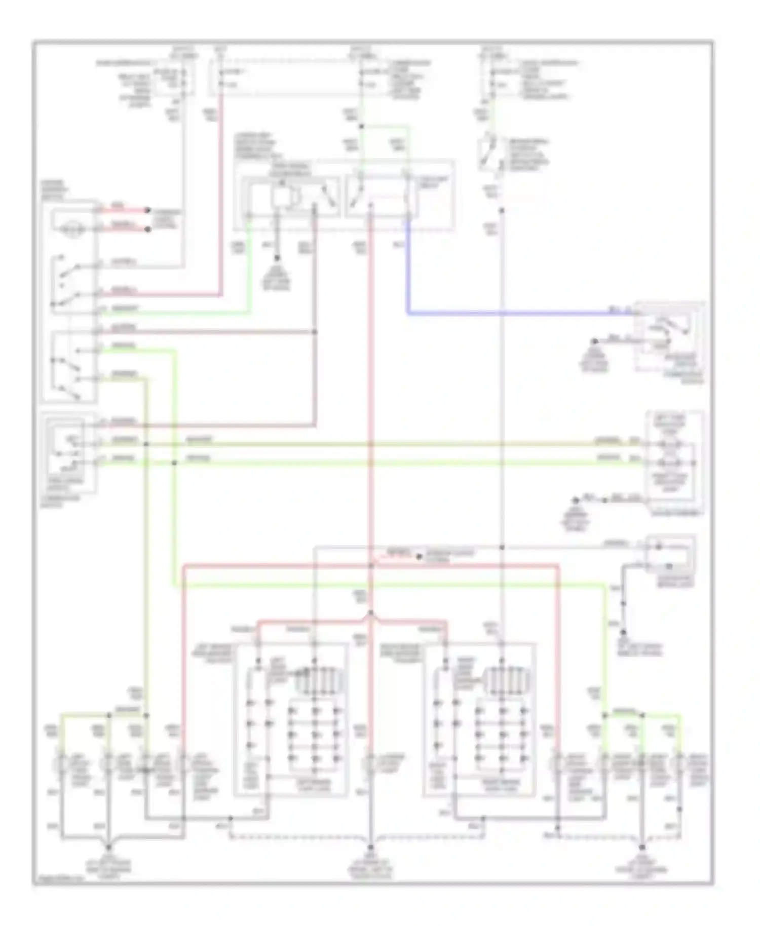 Wiring diagram left turn indicator light for Honda S2000 I (2004-2009)