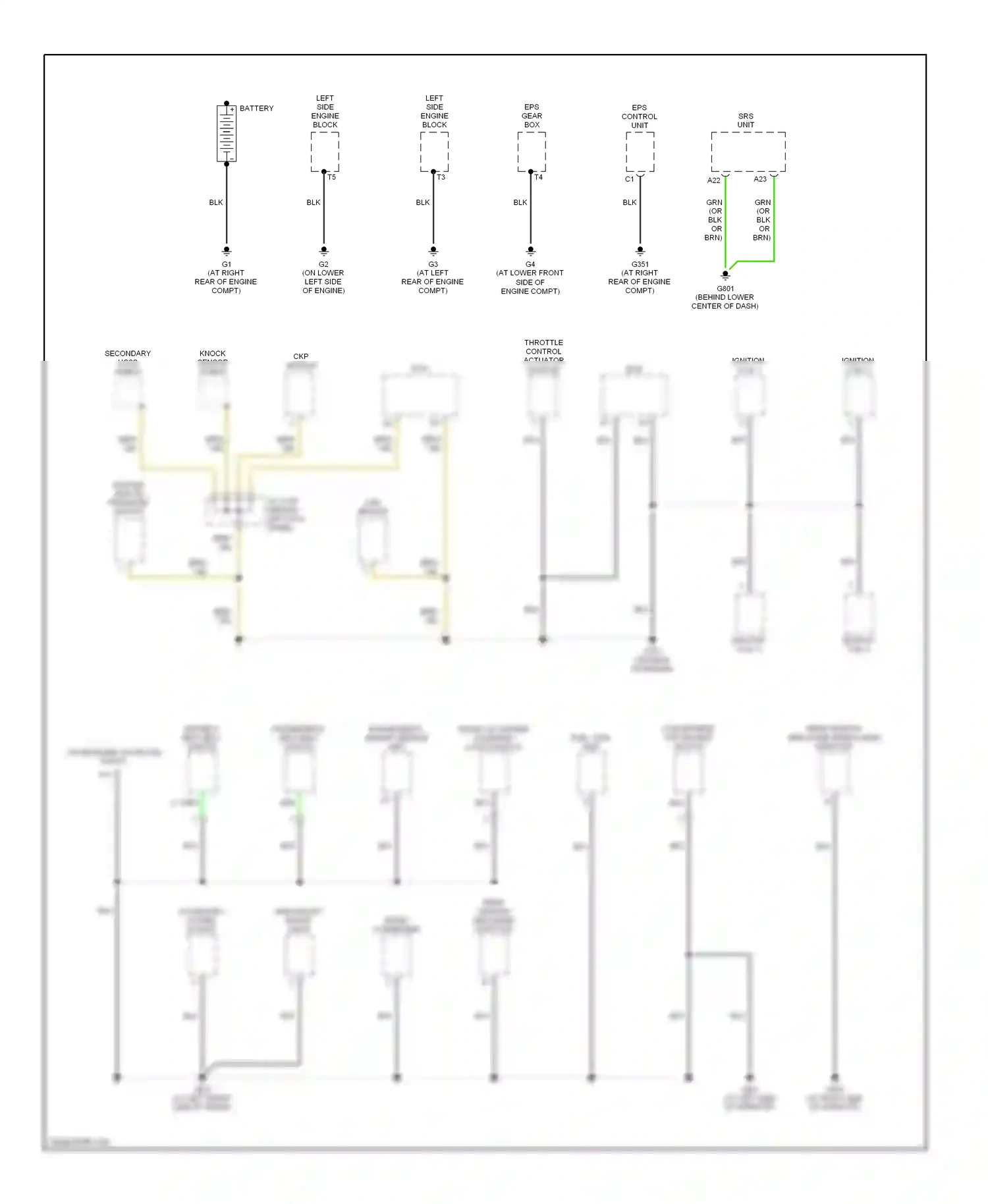 Honda S2000 I (2004-2009) ignition coil 4 wiring diagram  (1 of 2)
