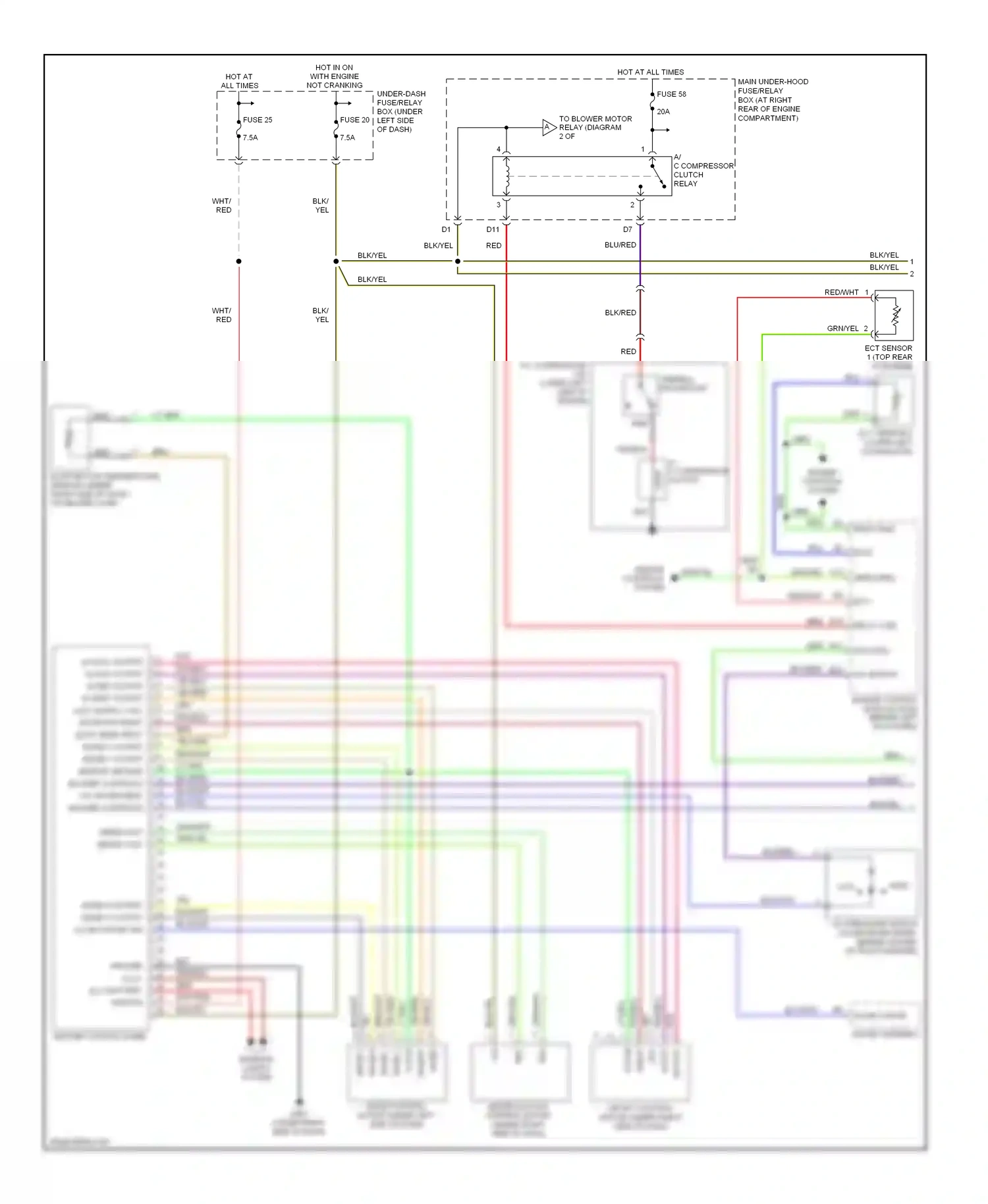 Honda S2000 I (2004-2009) mode 3 wiring diagram  (1 of 1)