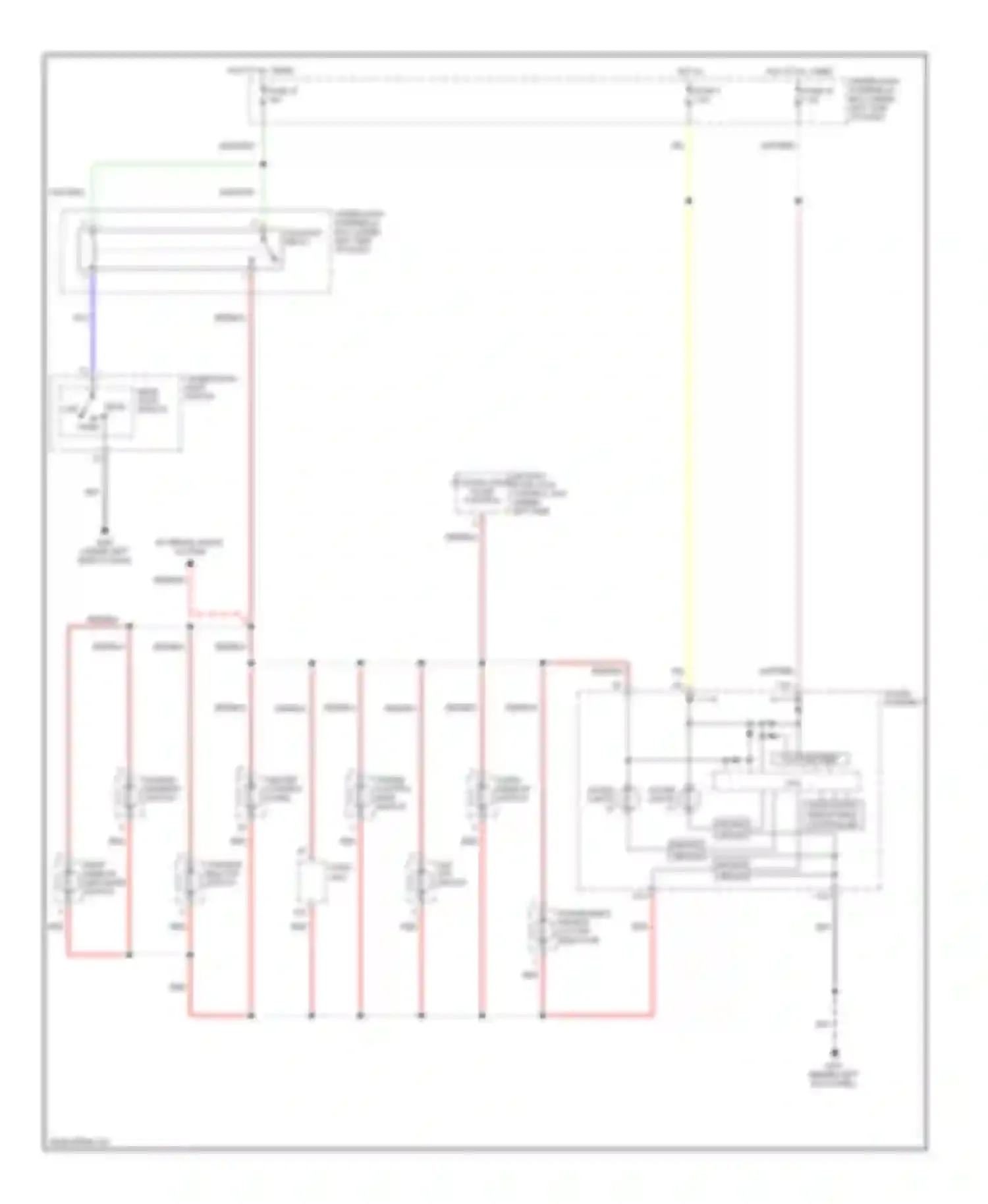 Wiring diagram rear window defogger switch for Honda S2000 I (2004-2009)
