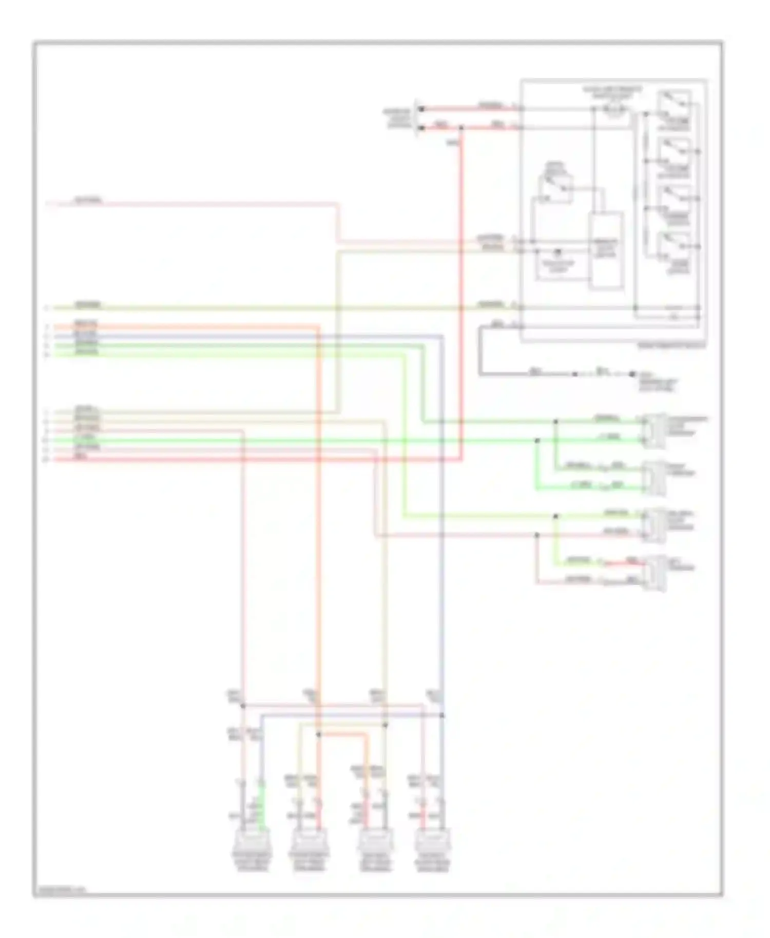Wiring diagram audio unit remote switch light for Honda S2000 I (2004-2009)