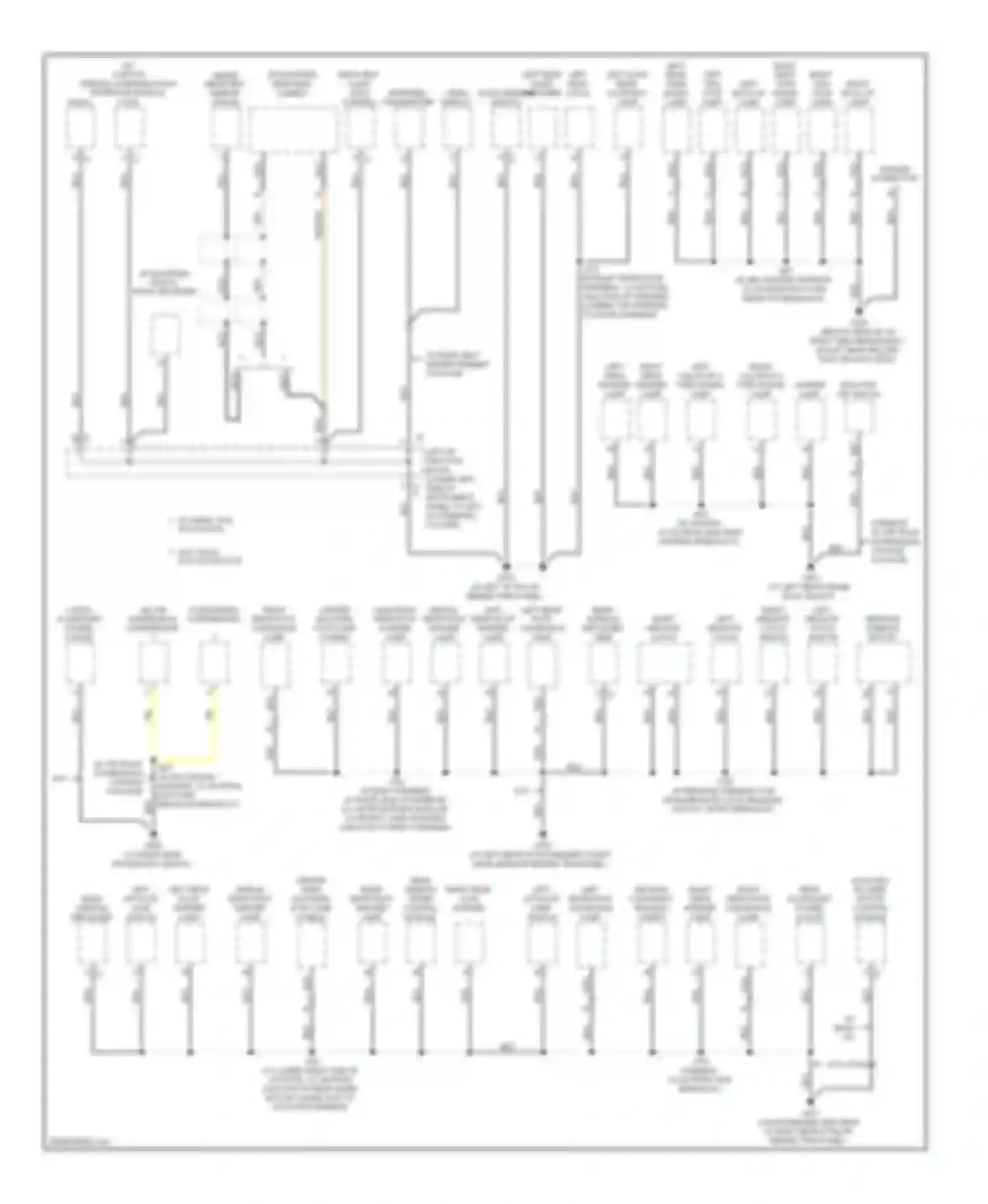 H2 Hummer I facelift (2007-2009): Ground distribution circuit (3 of 3)