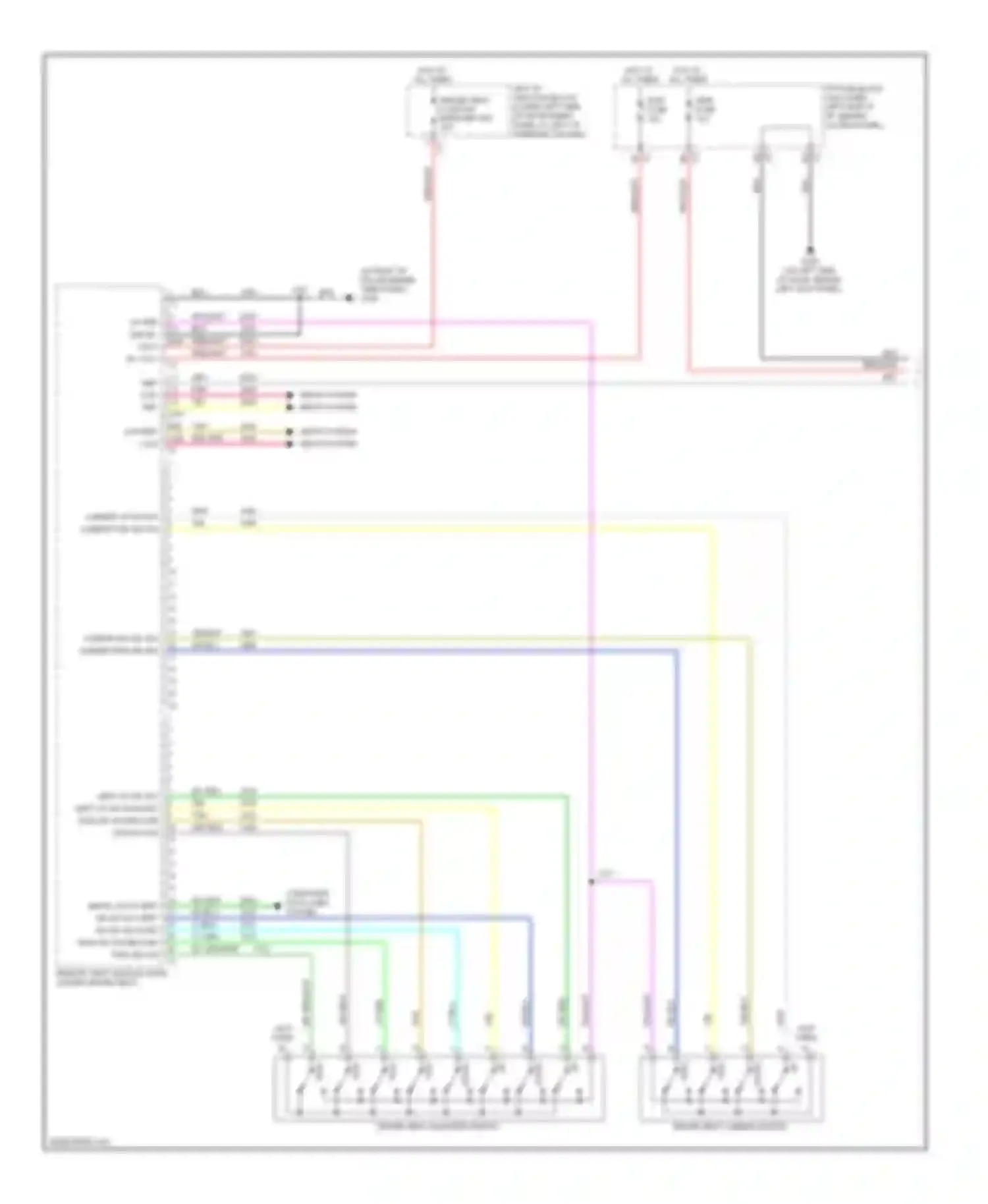 H2 Hummer I facelift (2007-2009): Driver"s memory seat circuit (1 of 2)