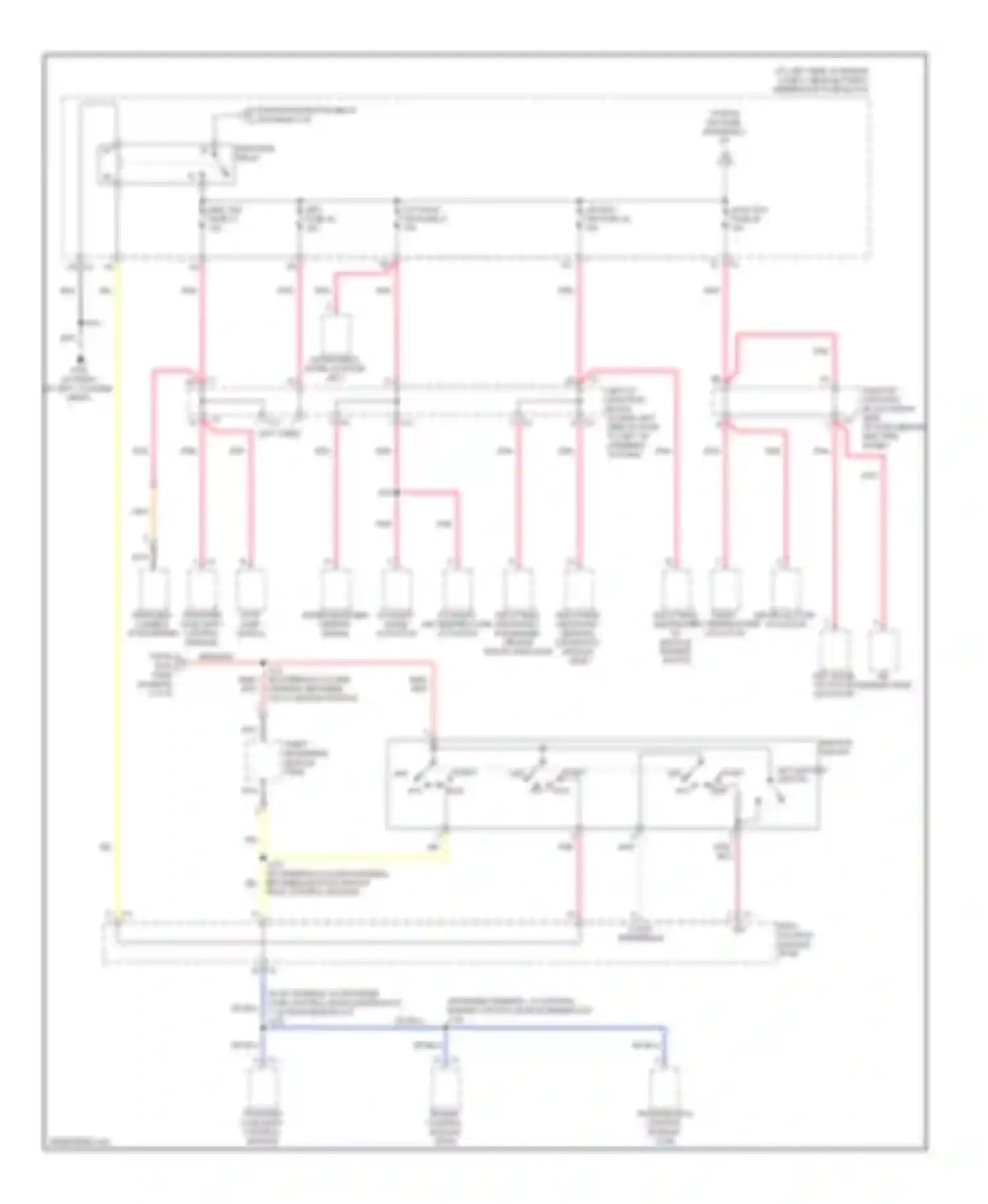 H2 Hummer I facelift (2007-2009): Power distribution circuit (4 of 4)