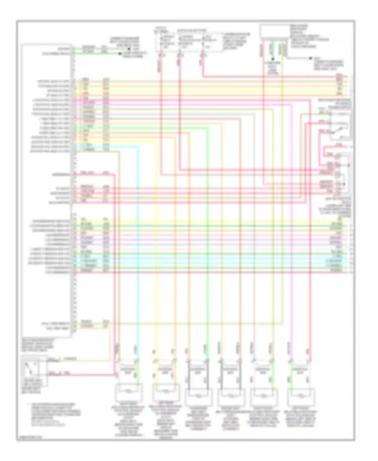 H2 Hummer I facelift (2007-2009): Supplemental restraints circuit (1 of 2)