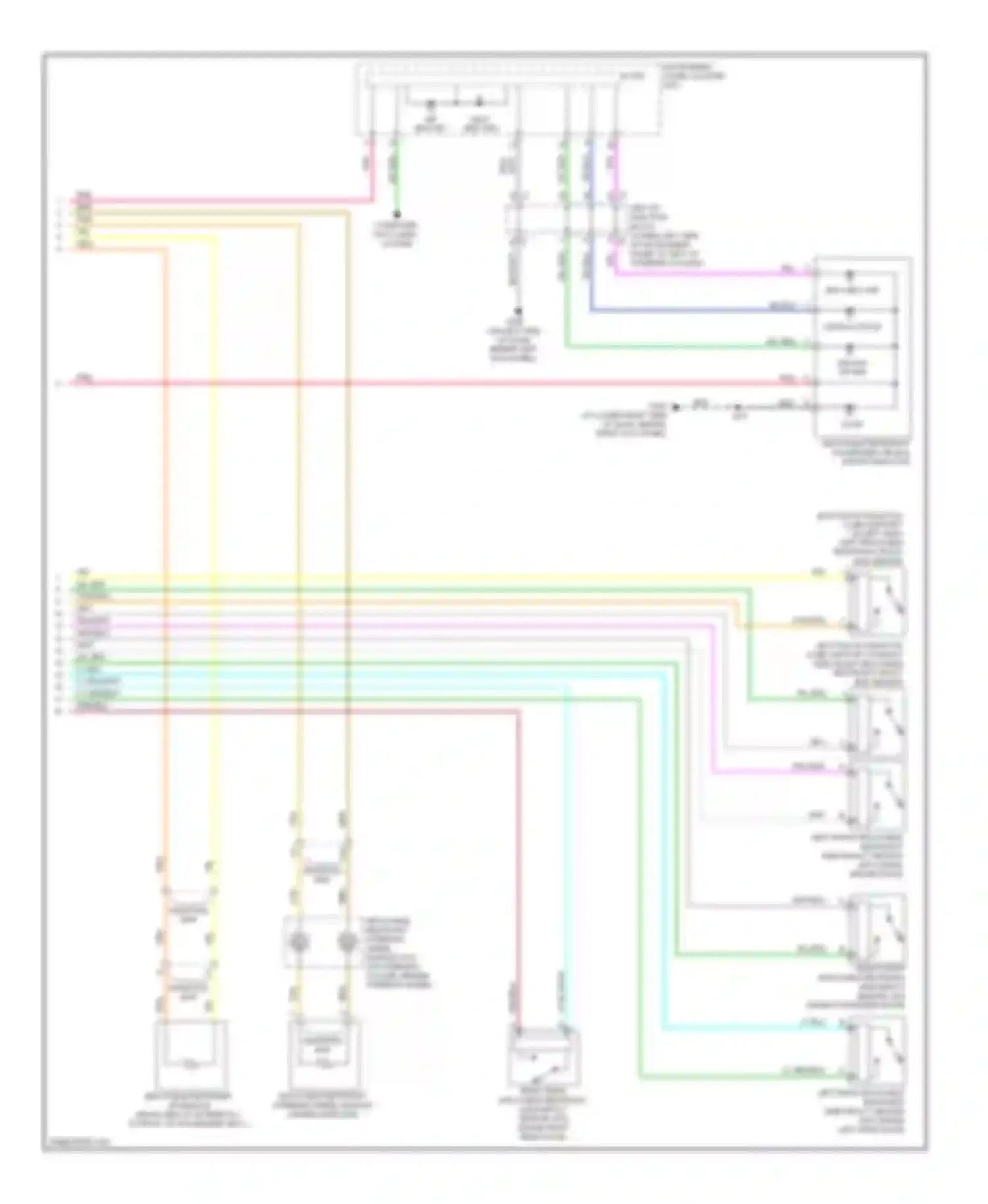 H2 Hummer I facelift (2007-2009): Supplemental restraints circuit (2 of 2)