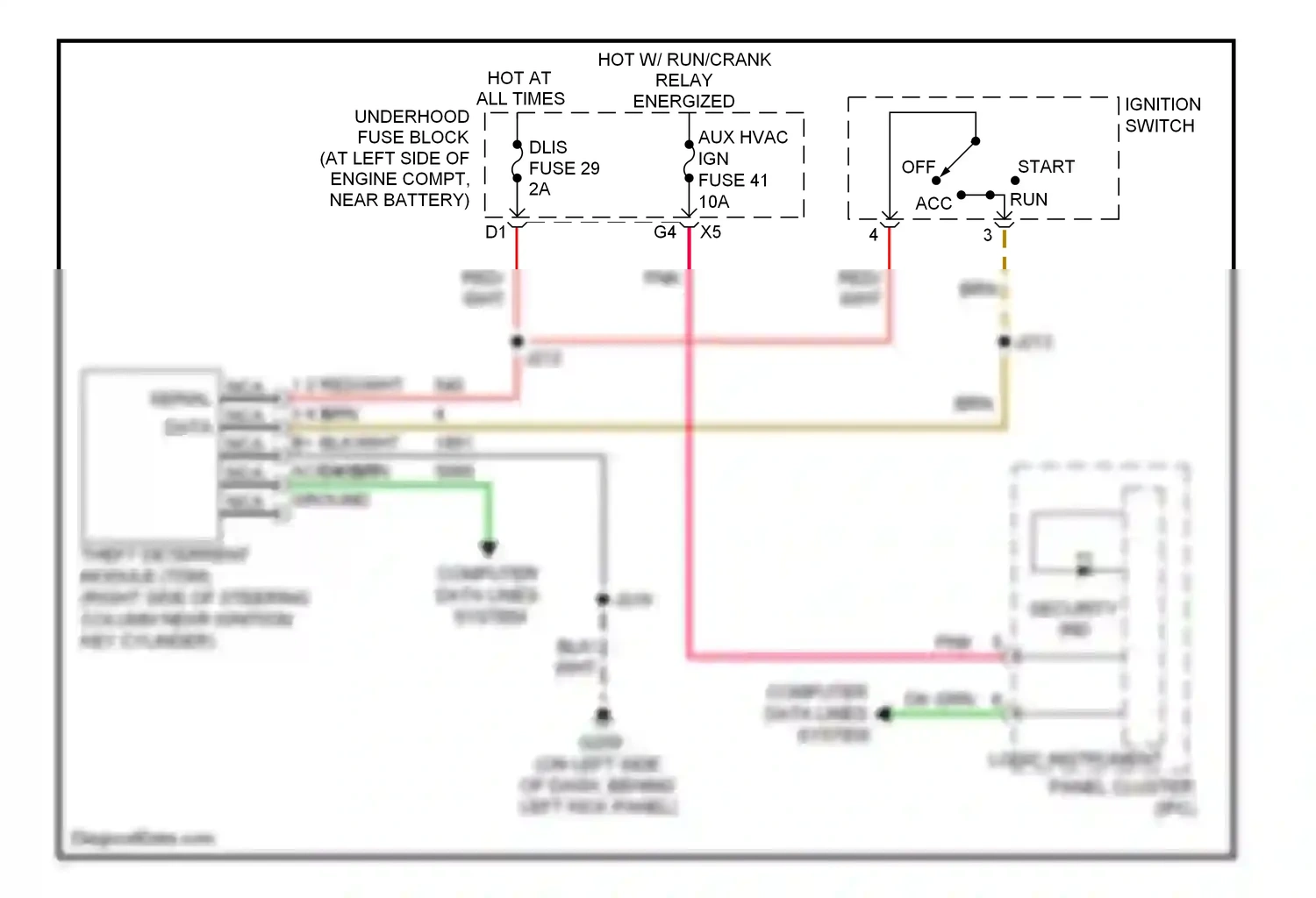 Wiring diagram blk for Hummer H2 I facelift (2007-2009) (10 of 64)