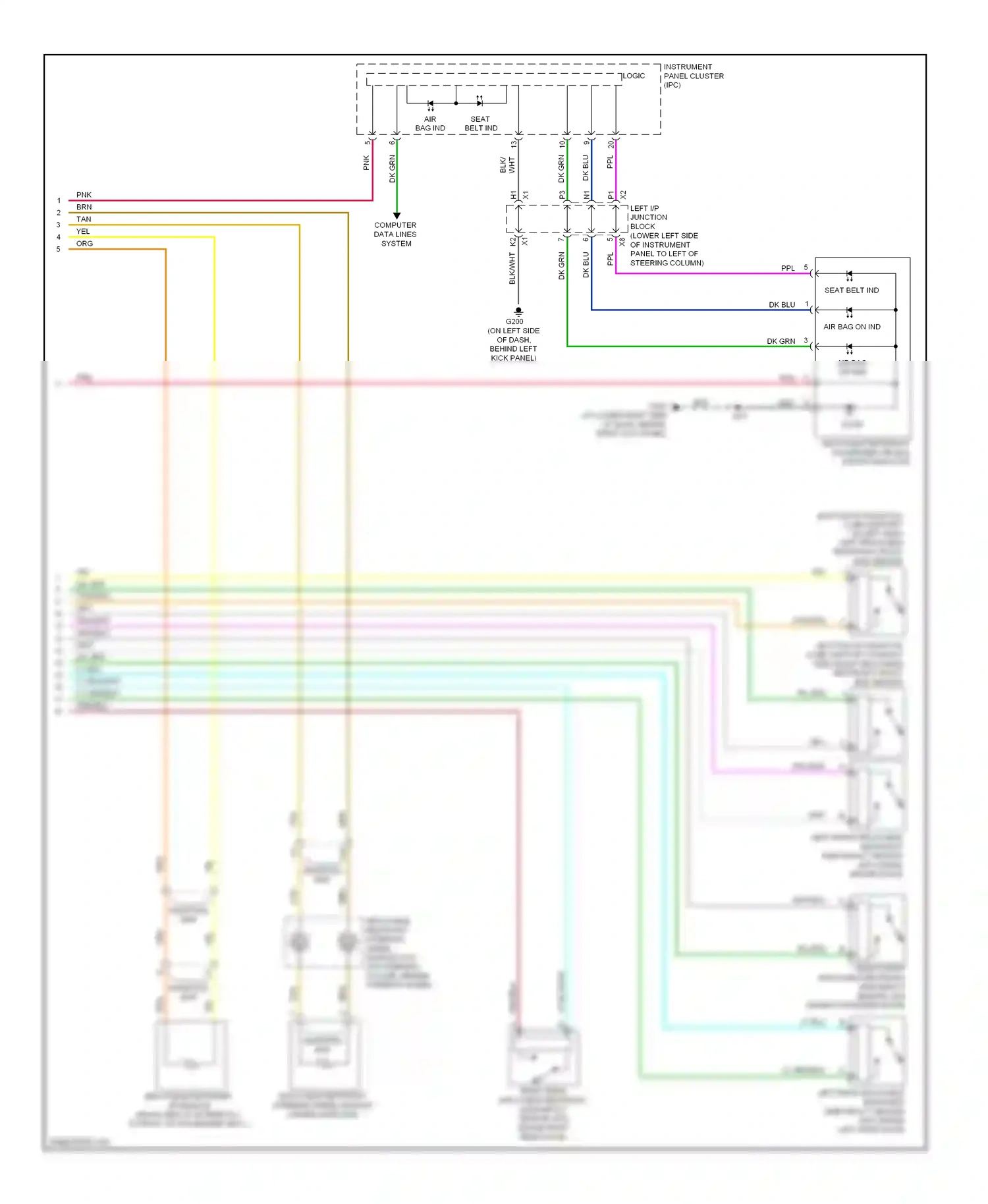 Wiring diagram blk for Hummer H2 I facelift (2007-2009) (58 of 64)