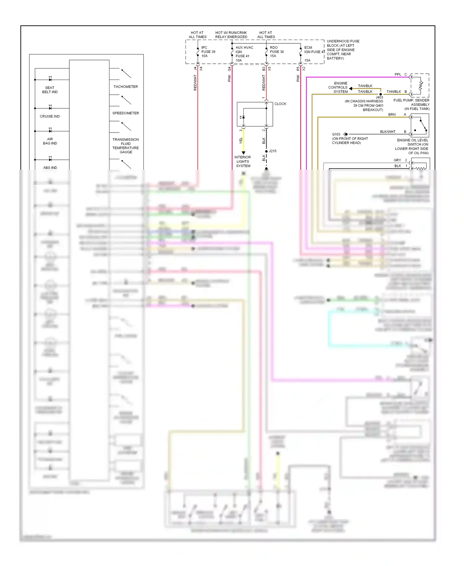 Wiring diagram charging ind for Hummer H2 I facelift (2007-2009) (1 of 1)