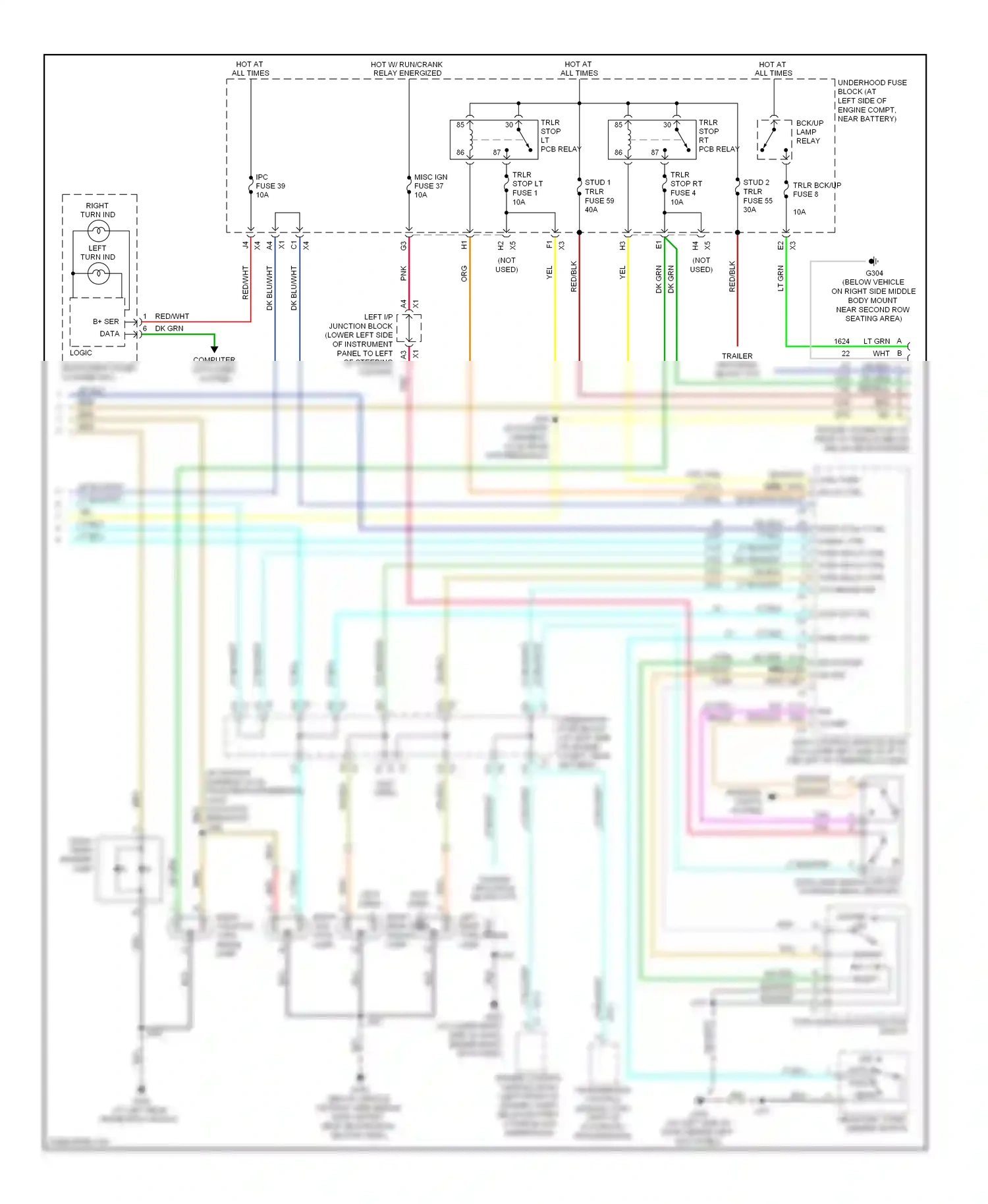 Wiring diagram computer data lines system for Hummer H2 I facelift (2007-2009) (14 of 42)
