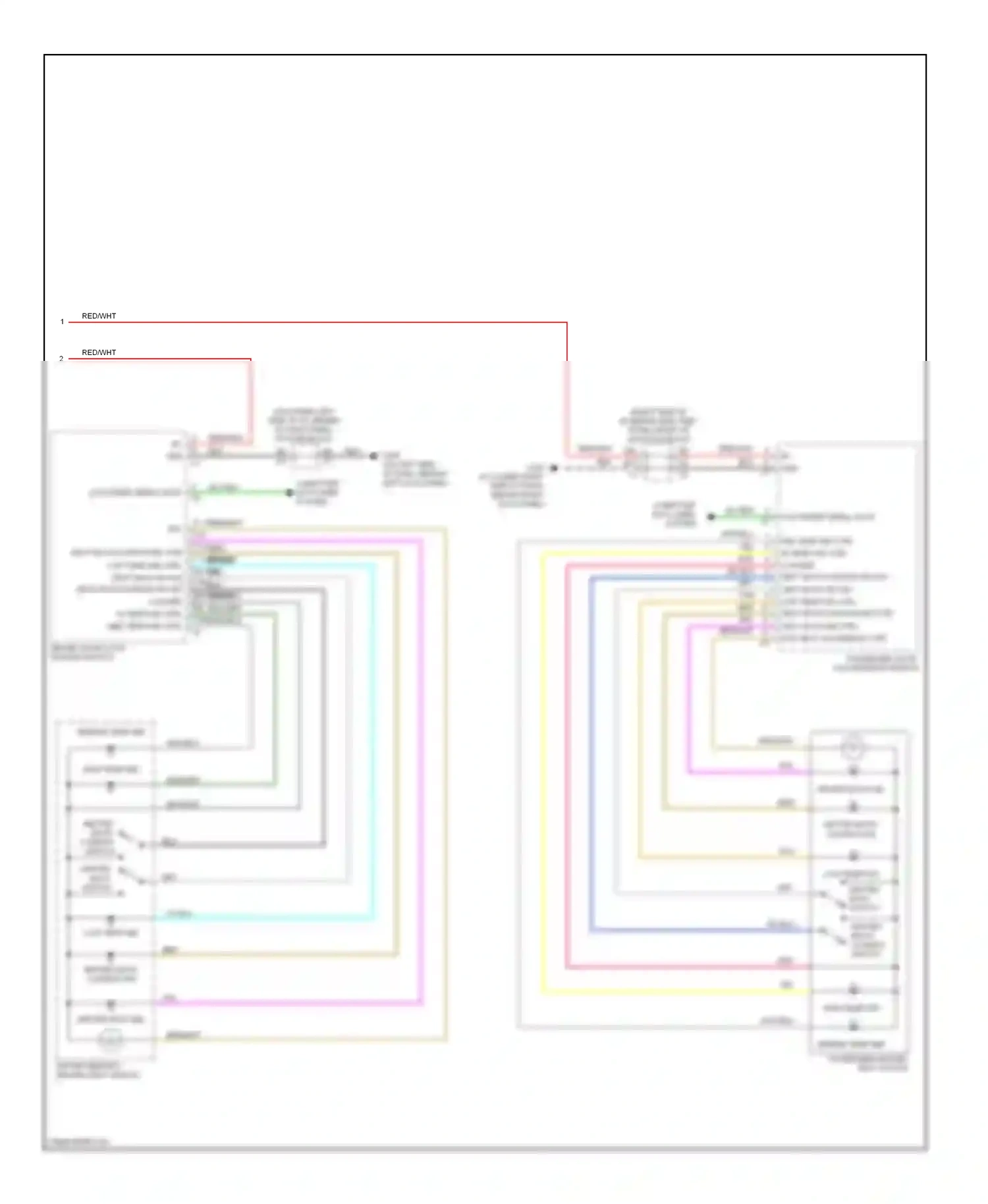 Wiring diagram driver door lock/ window switch for Hummer H2 I facelift (2007-2009) (4 of 8)