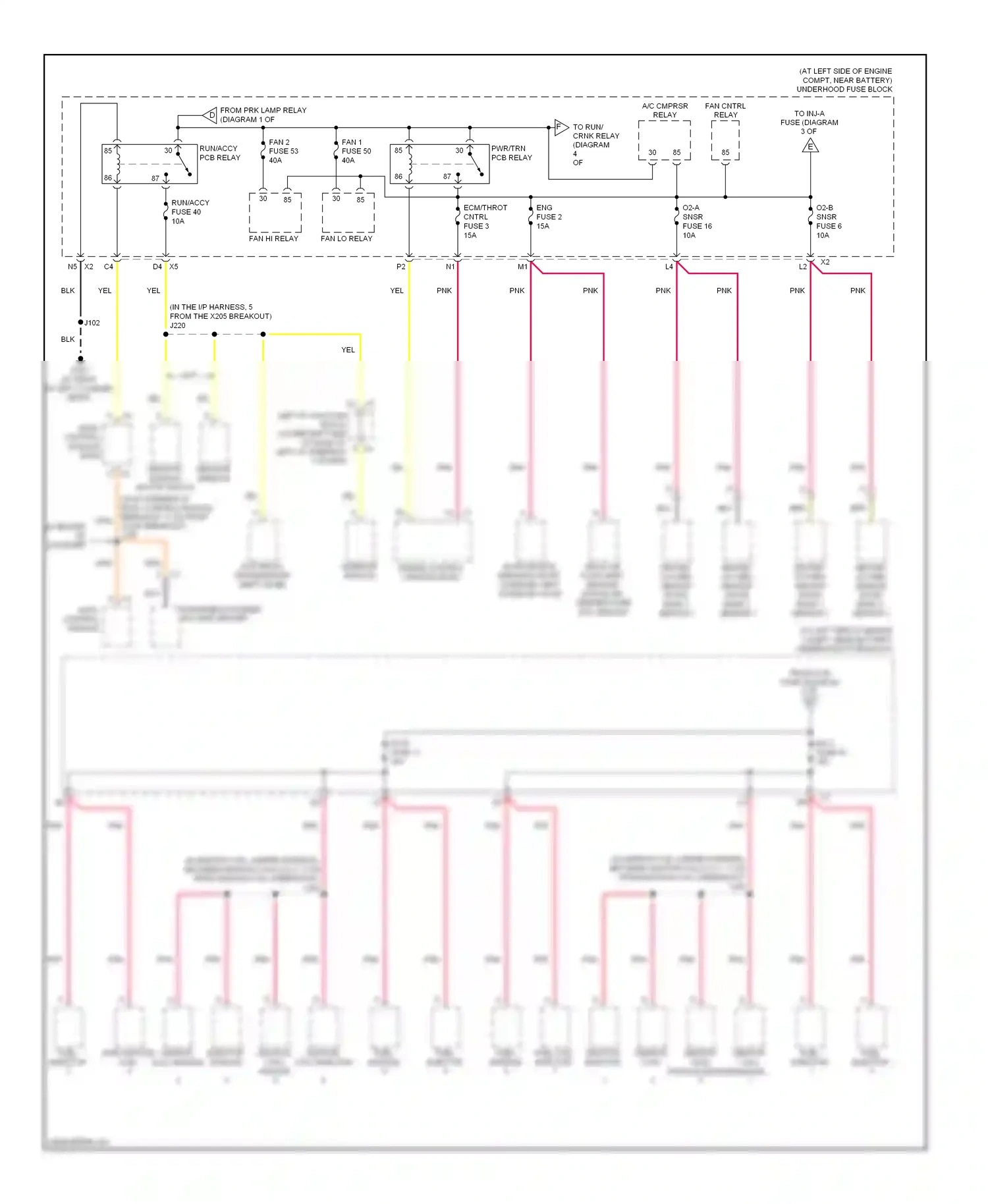 Hummer H2 I facelift (2007-2009) engine control module (ecm) wiring diagram  (2 of 3)