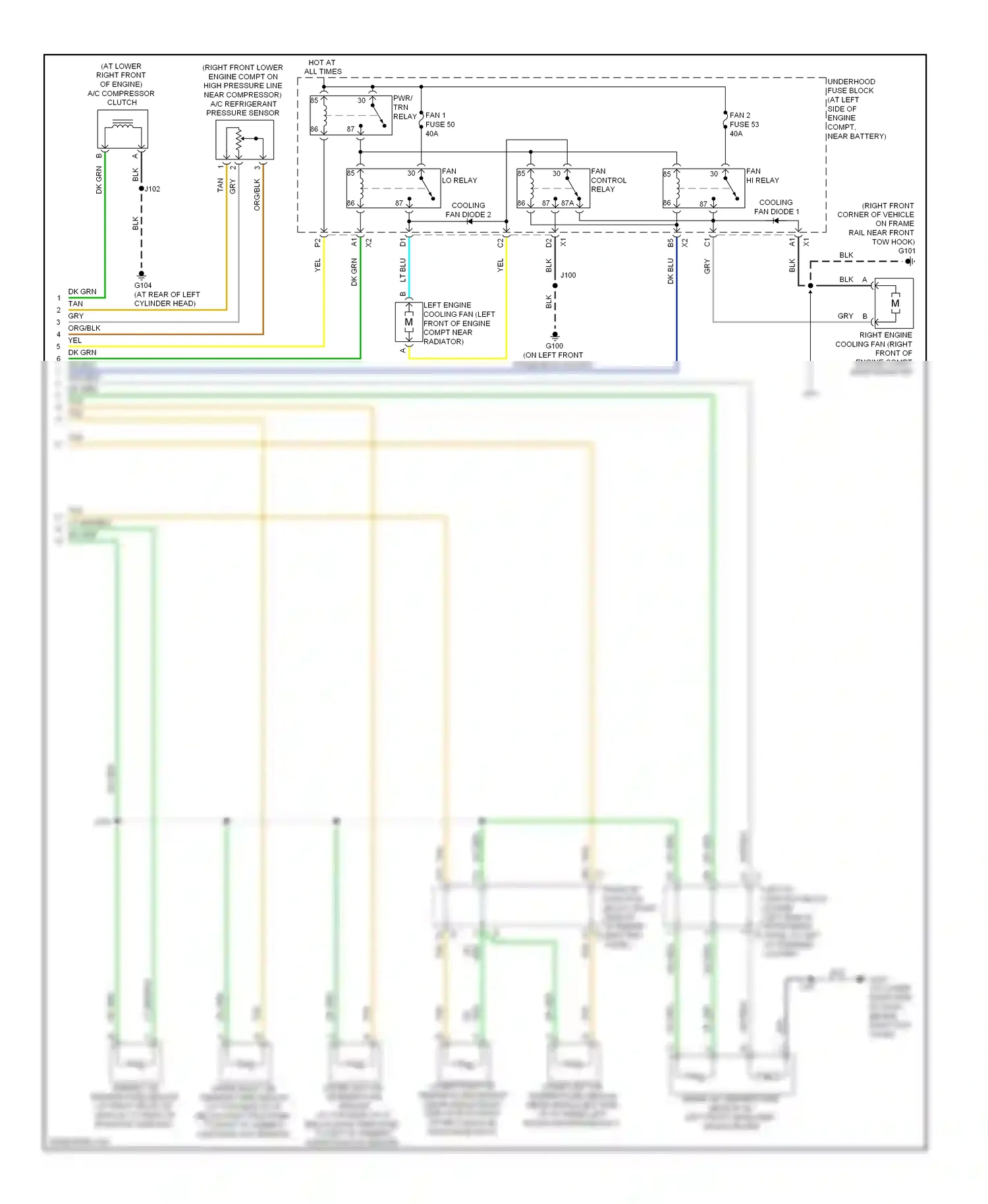 Wiring diagram org/blk for Hummer H2 I facelift (2007-2009) (3 of 18)
