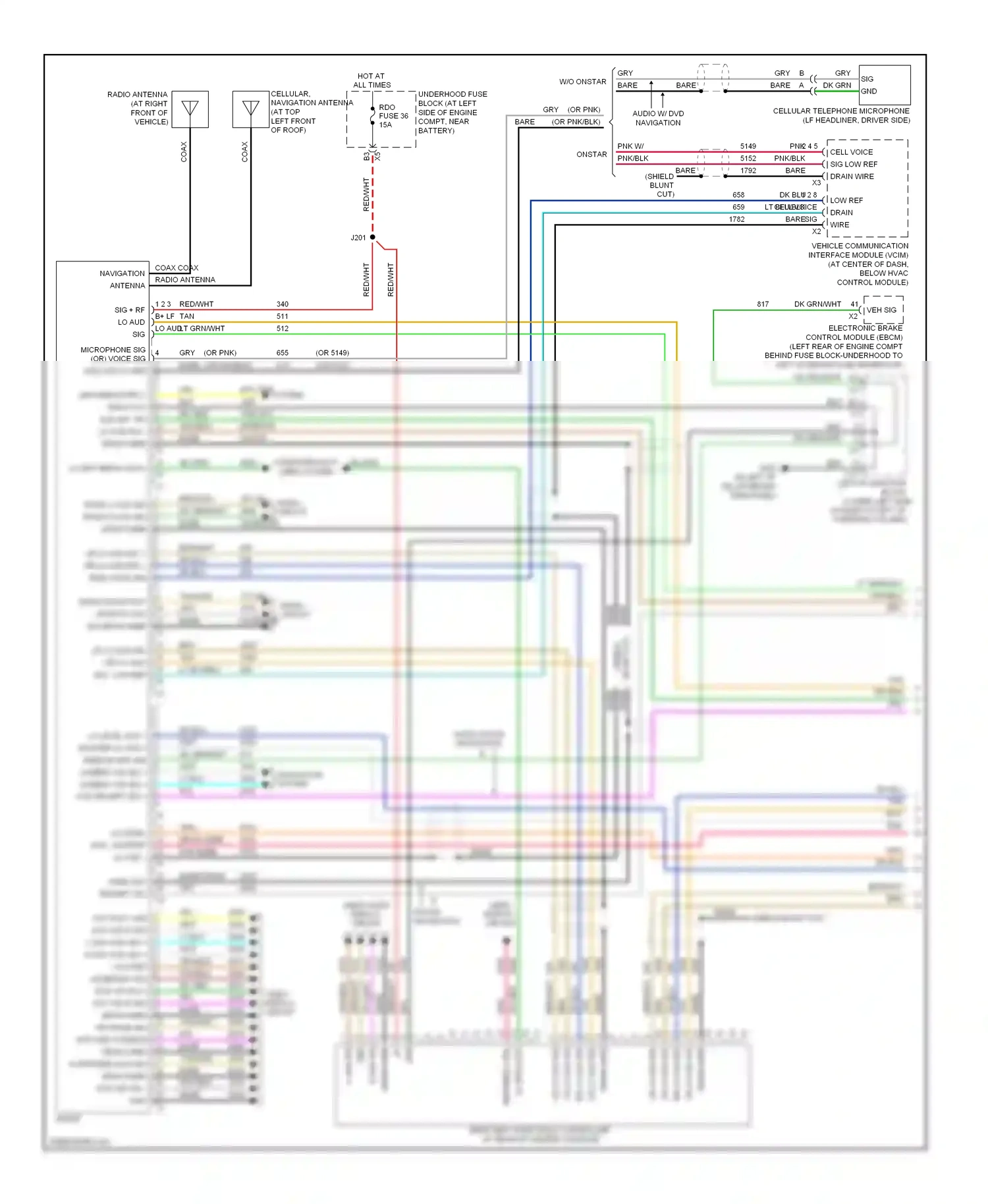 Wiring diagram ppl bare for Hummer H2 I facelift (2007-2009) (2 of 2)