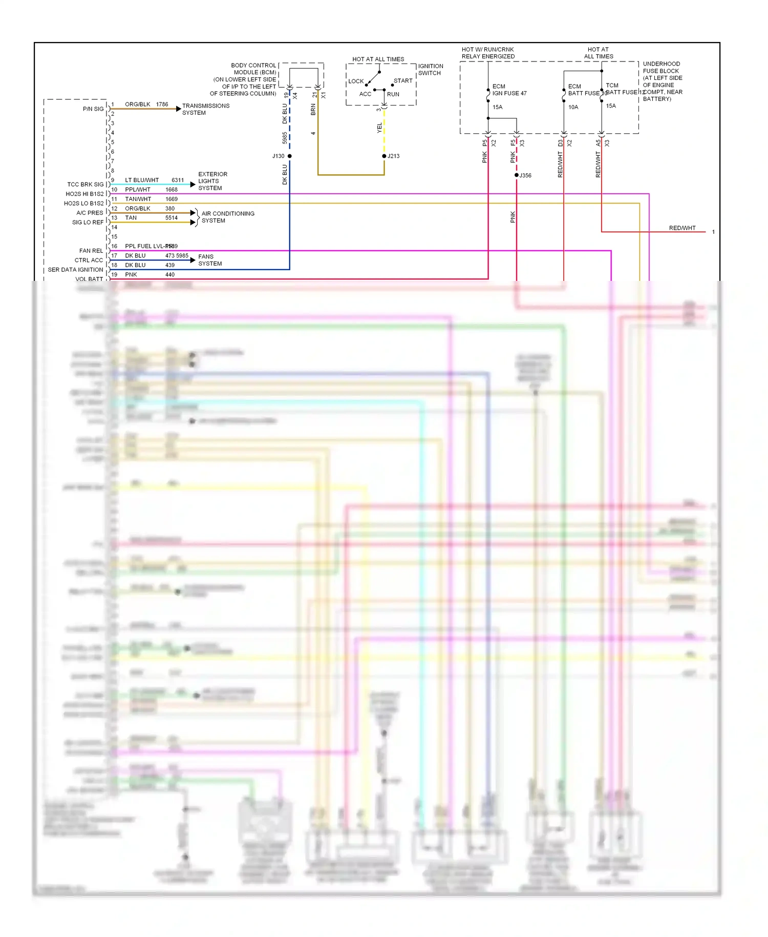 Wiring diagram relay ctrl for Hummer H2 I facelift (2007-2009) (1 of 1)