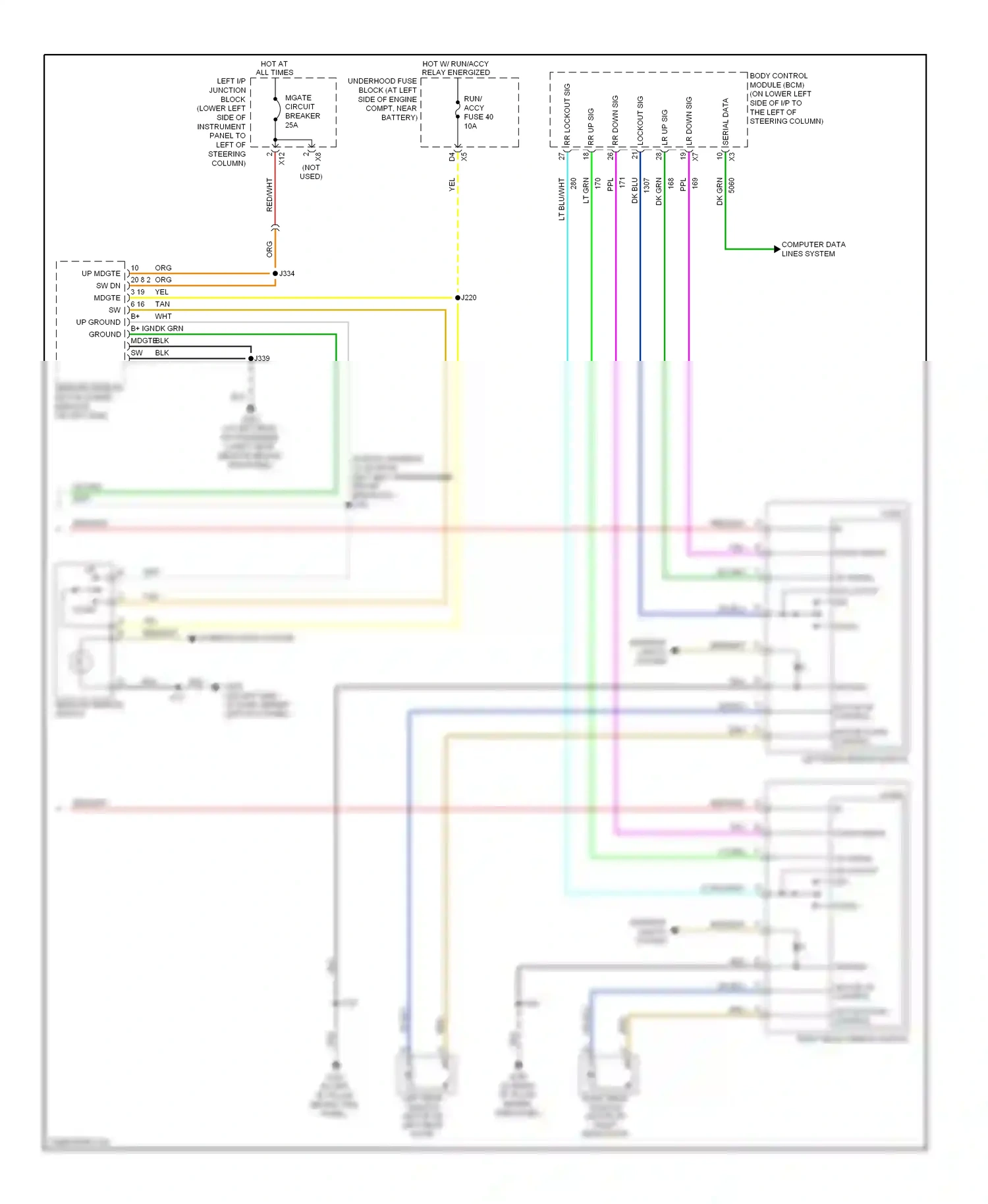 Wiring diagram serial data for Hummer H2 I facelift (2007-2009) (13 of 15)