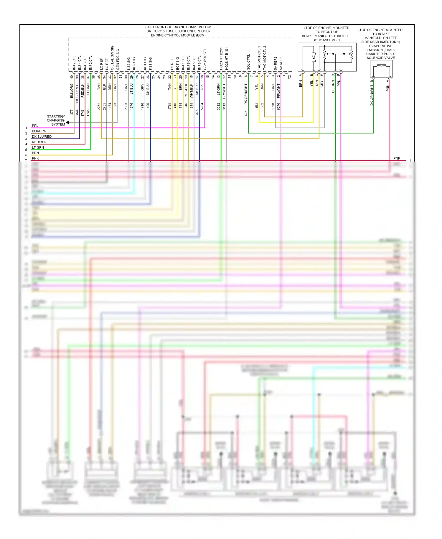 Wiring diagram starting/ charging system for Hummer H2 I facelift (2007-2009) (1 of 1)