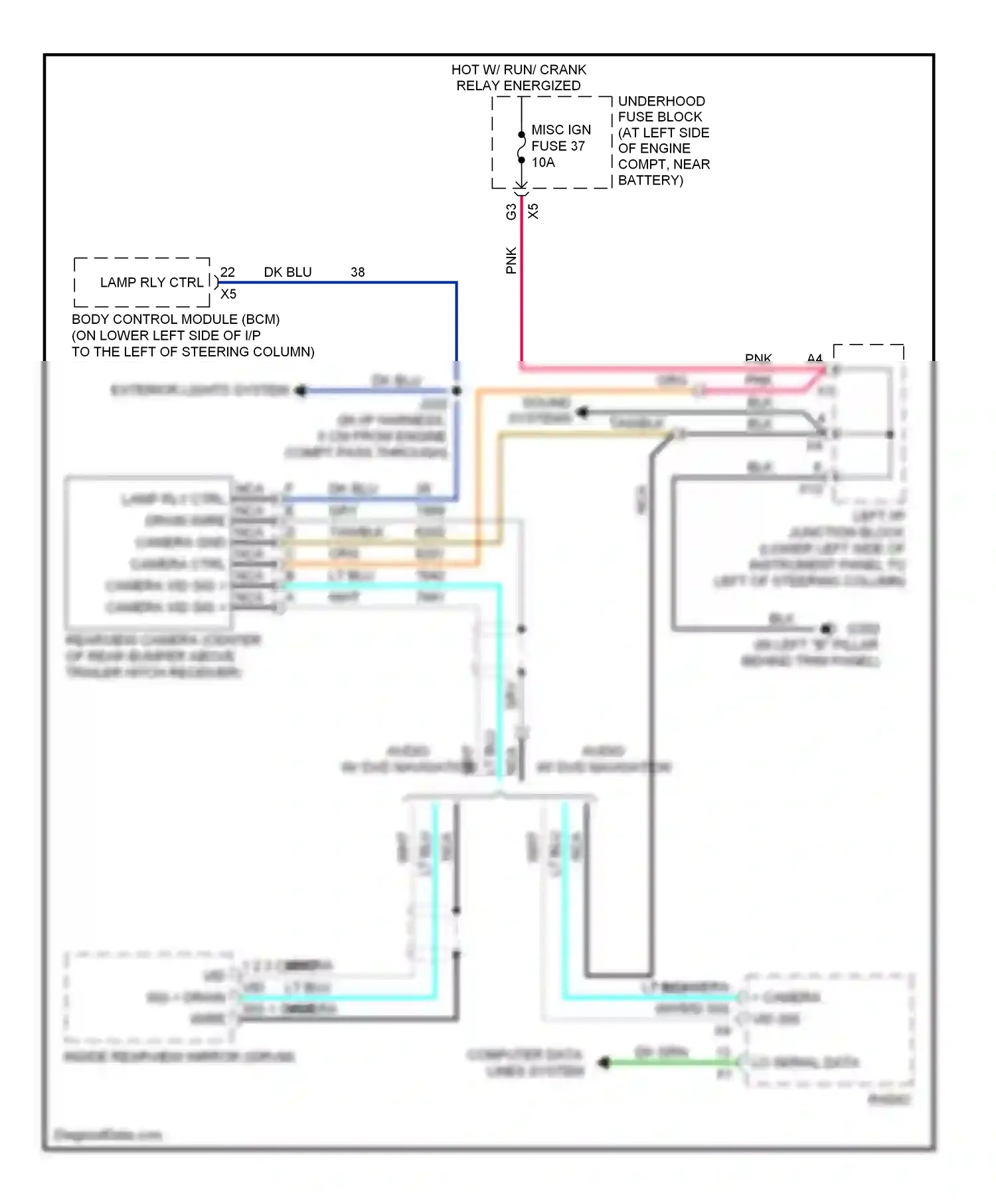 Wiring diagram tan/blk for Hummer H2 I facelift (2007-2009) (18 of 24)