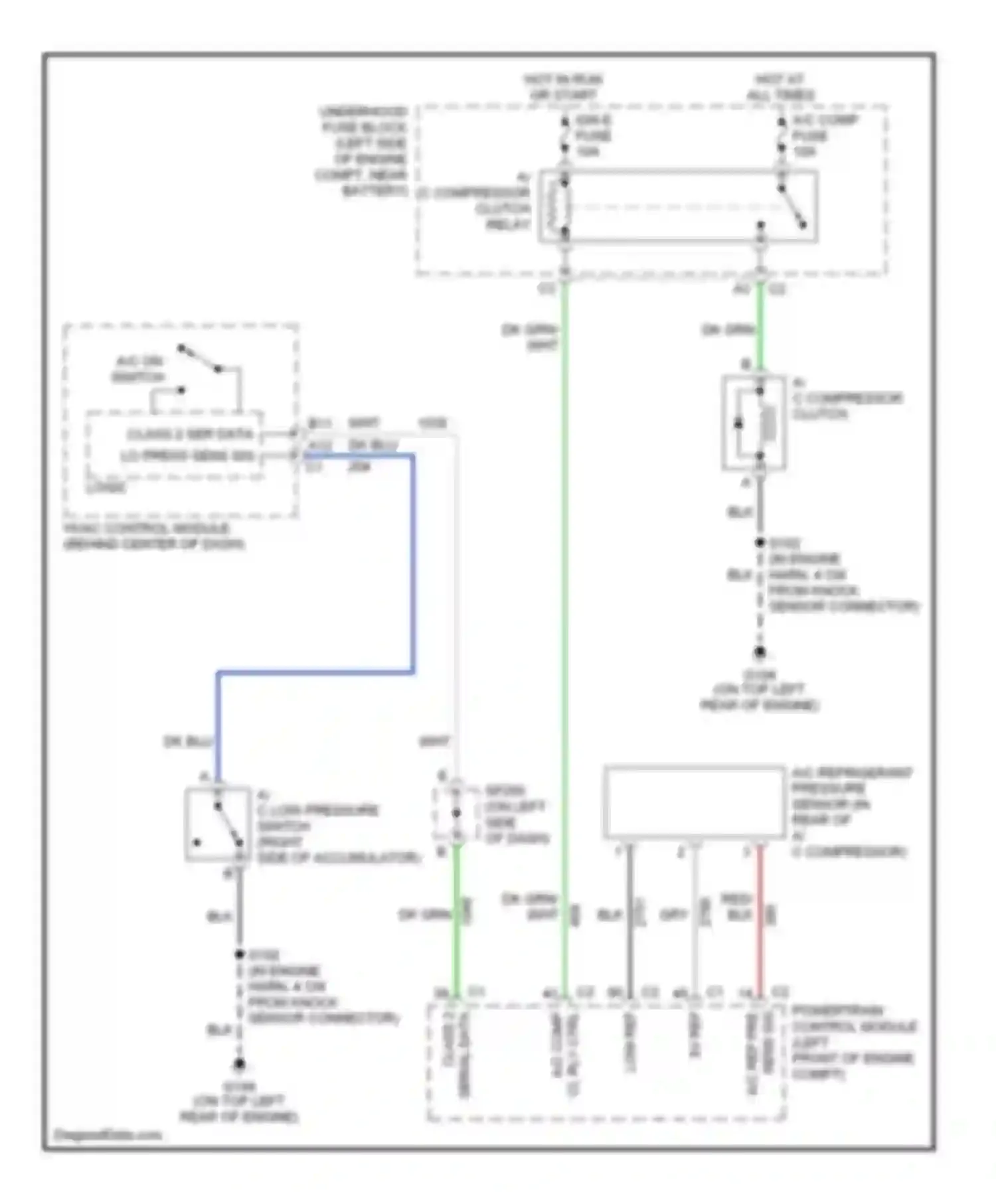 H2 Hummer I (2002-2007): Compressor circuit