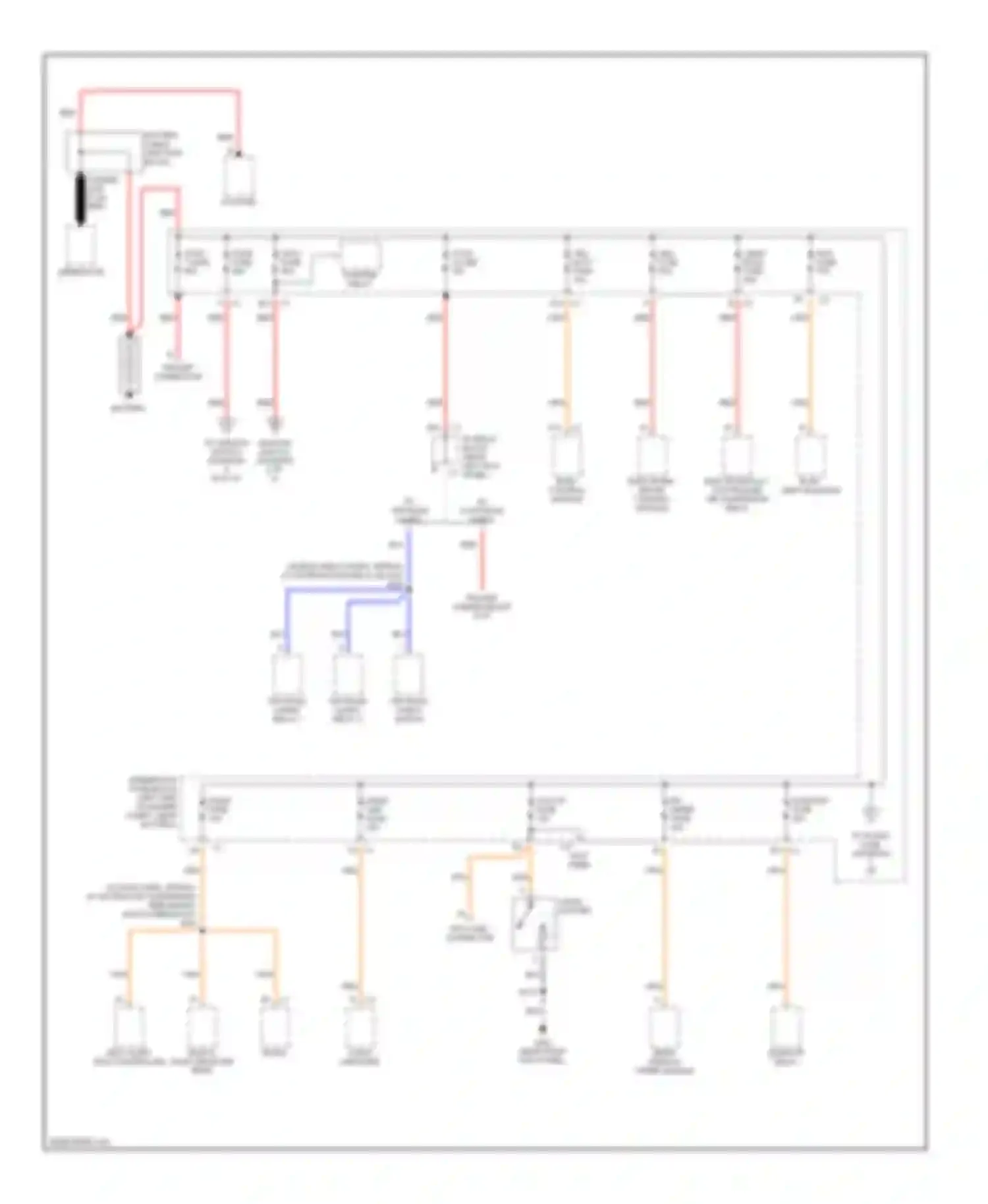 H2 Hummer I (2002-2007): Power distribution circuit (1 of 6)