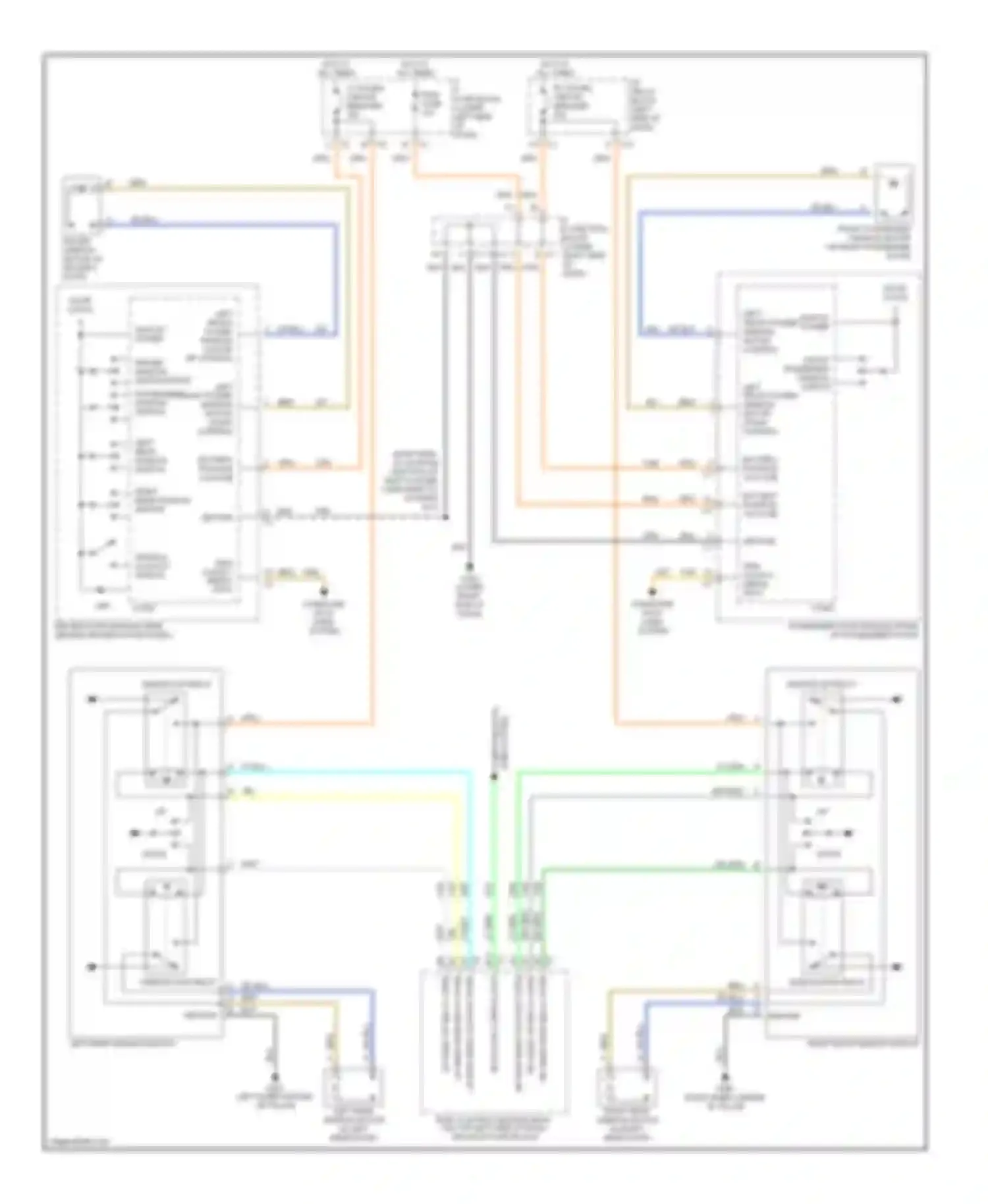 H2 Hummer I (2002-2007): Power windows circuit