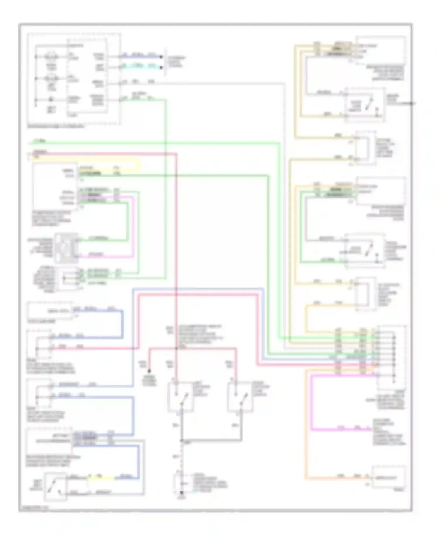 H2 Hummer I (2002-2007): Warning systems circuit (2 of 2)
