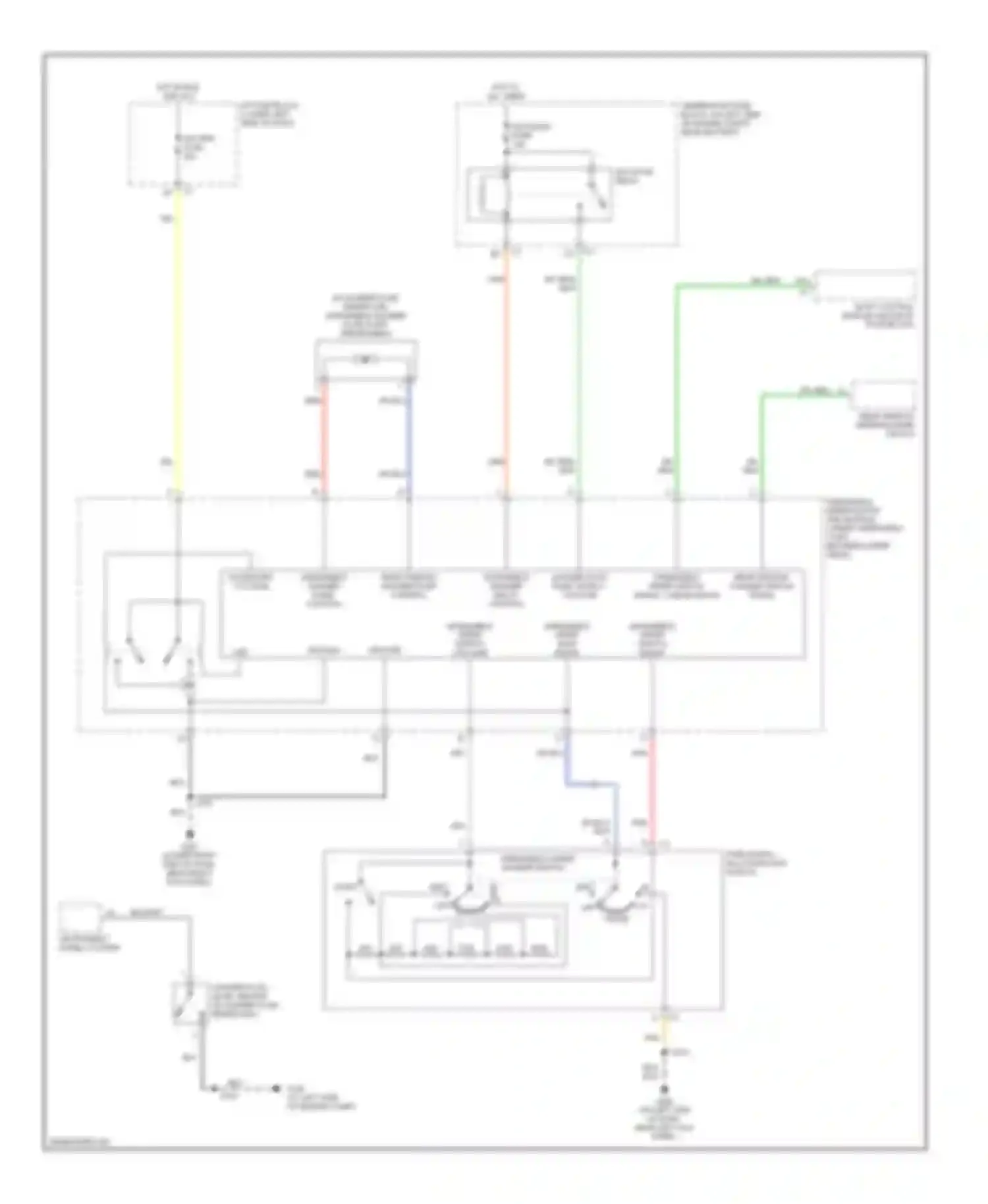H2 Hummer I (2002-2007): Front wiper/washer circuit