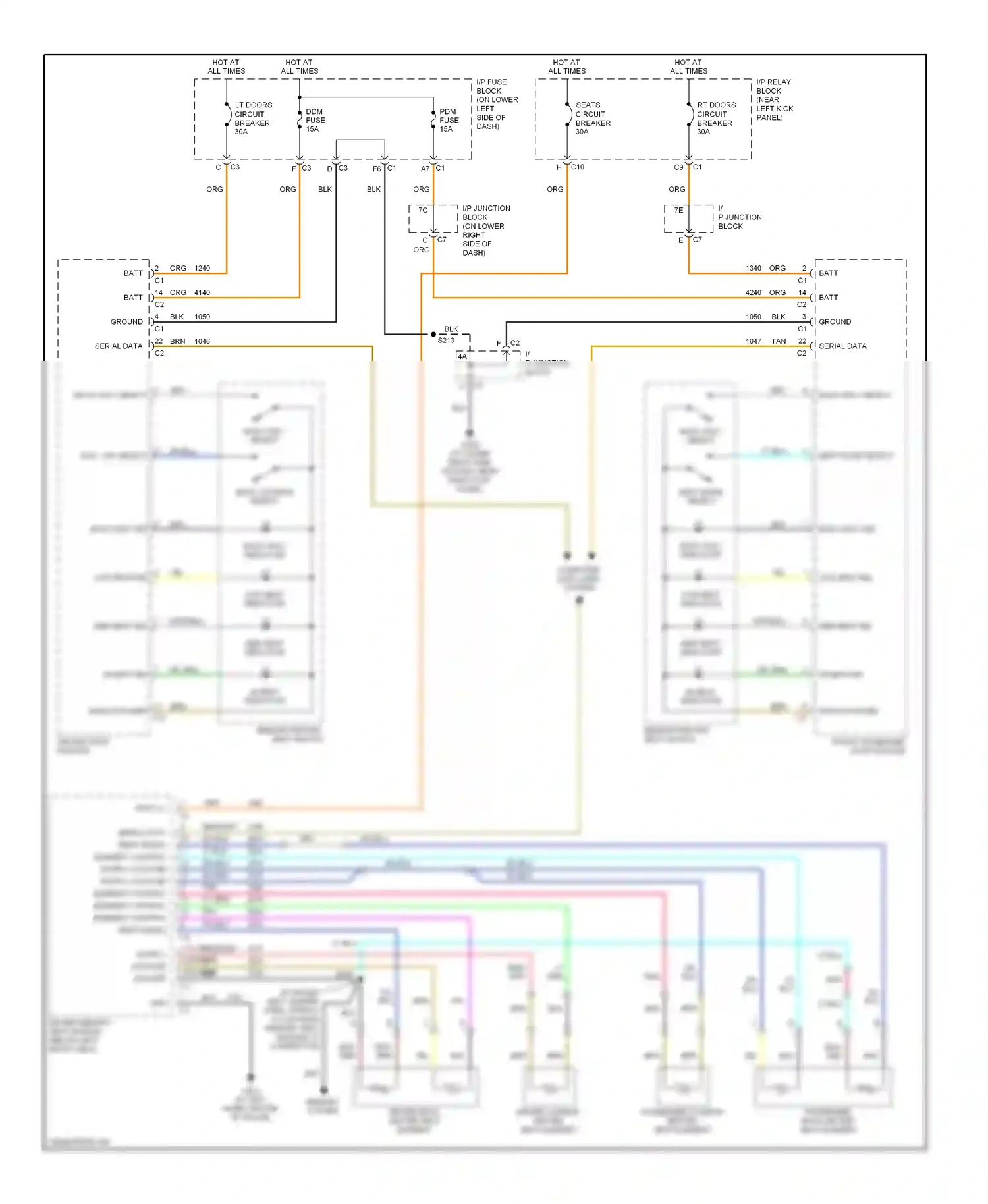 Hummer H2 I (2002-2007) back, cushion select wiring diagram  (1 of 1)