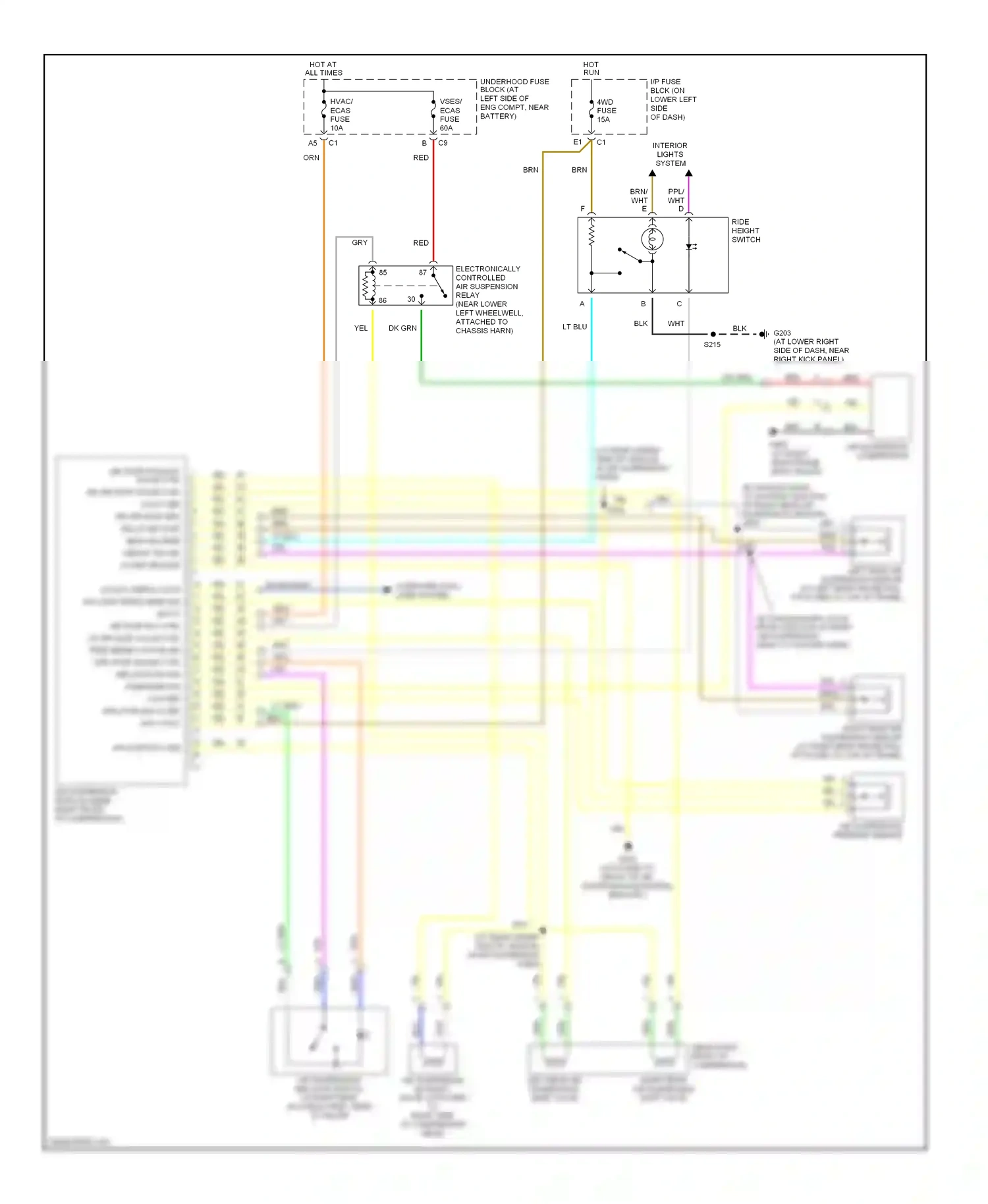 Hummer H2 I (2002-2007) computer data lines system wiring diagram  (4 of 13)