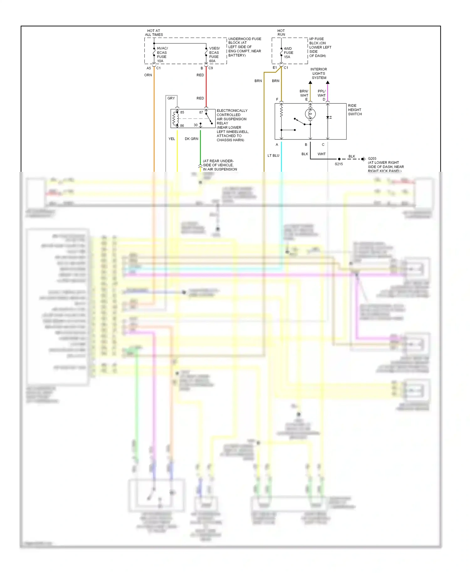 Hummer H2 I (2002-2007) computer data lines system wiring diagram  (5 of 13)