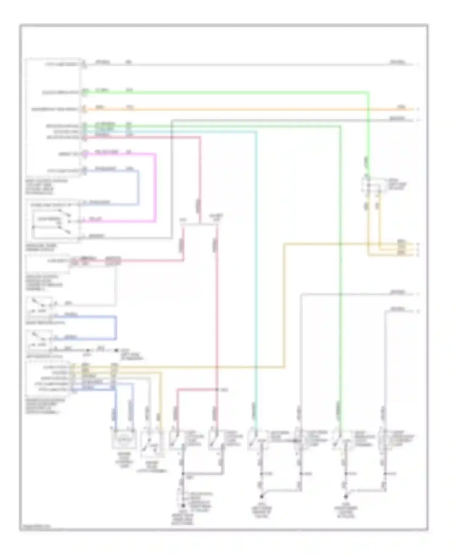 Wiring diagram driver door latch assembly for Hummer H2 I (2002-2007) (1 of 3)
