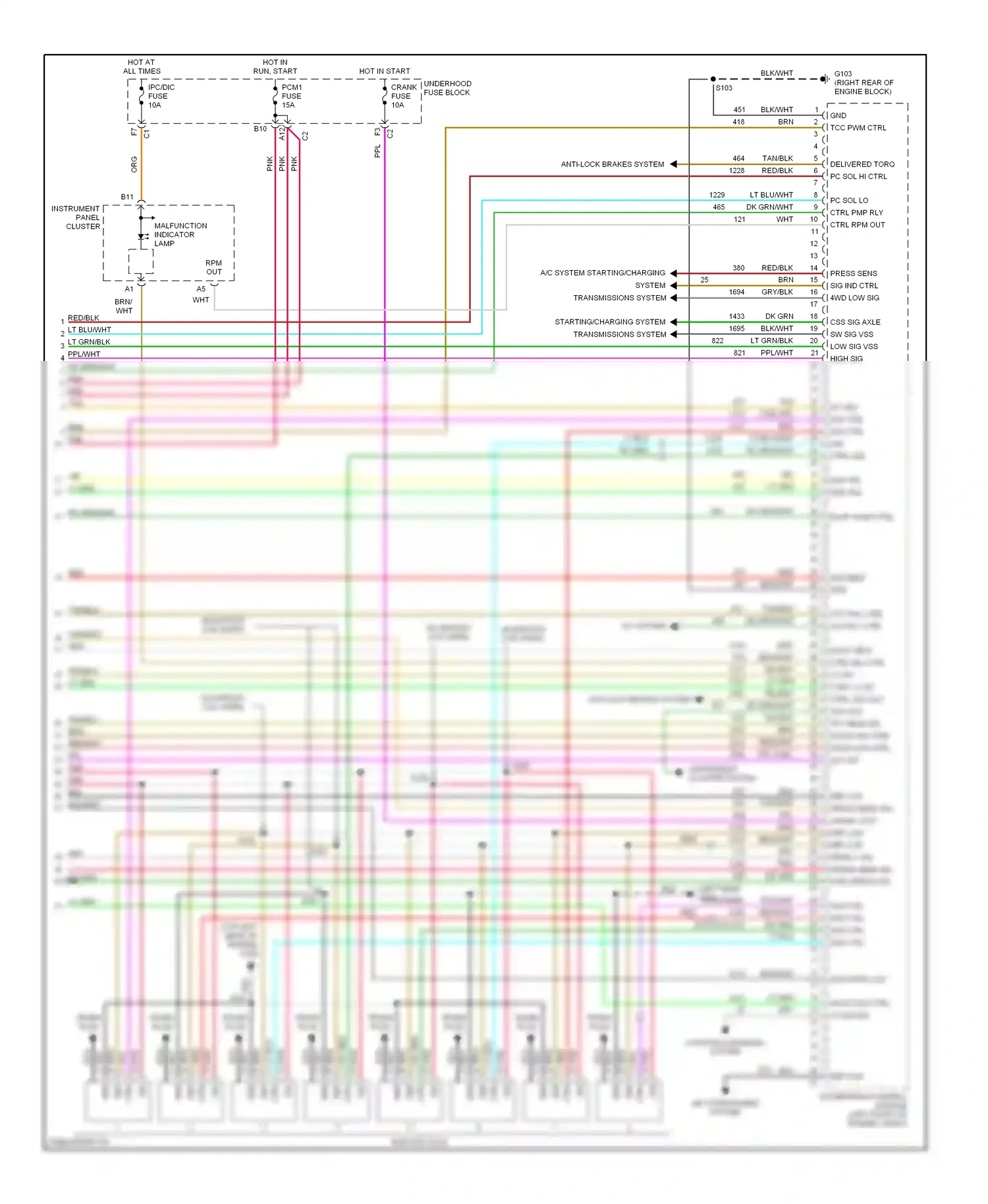 Hummer H2 I (2002-2007) evap vent ctrl mil ctrl 2-3 ss ctrl 1-2 ss ctrl vss out vss out tft sens sig wiring diagram  (1 of 1)