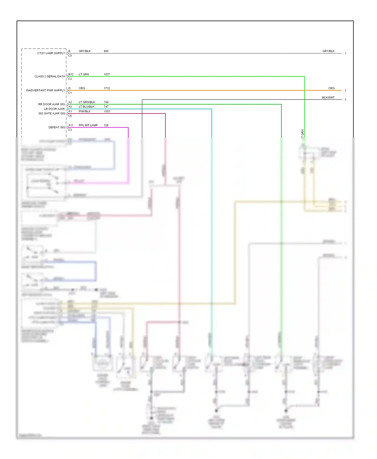 Hummer H2 I (2002-2007) except sut wiring diagram  (1 of 2)