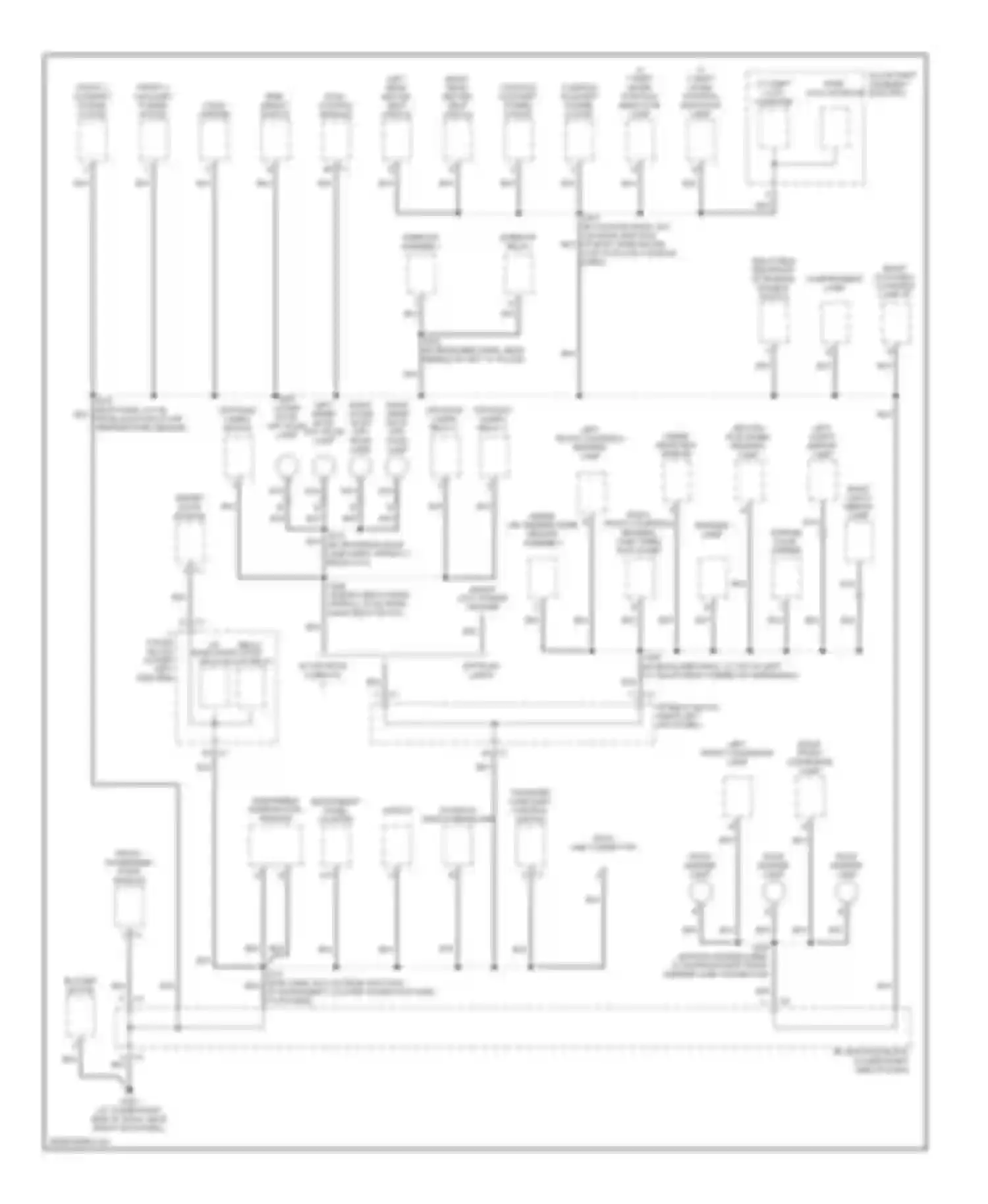 Wiring diagram left outer roof off- road lamp for Hummer H2 I (2002-2007) (1 of 1)