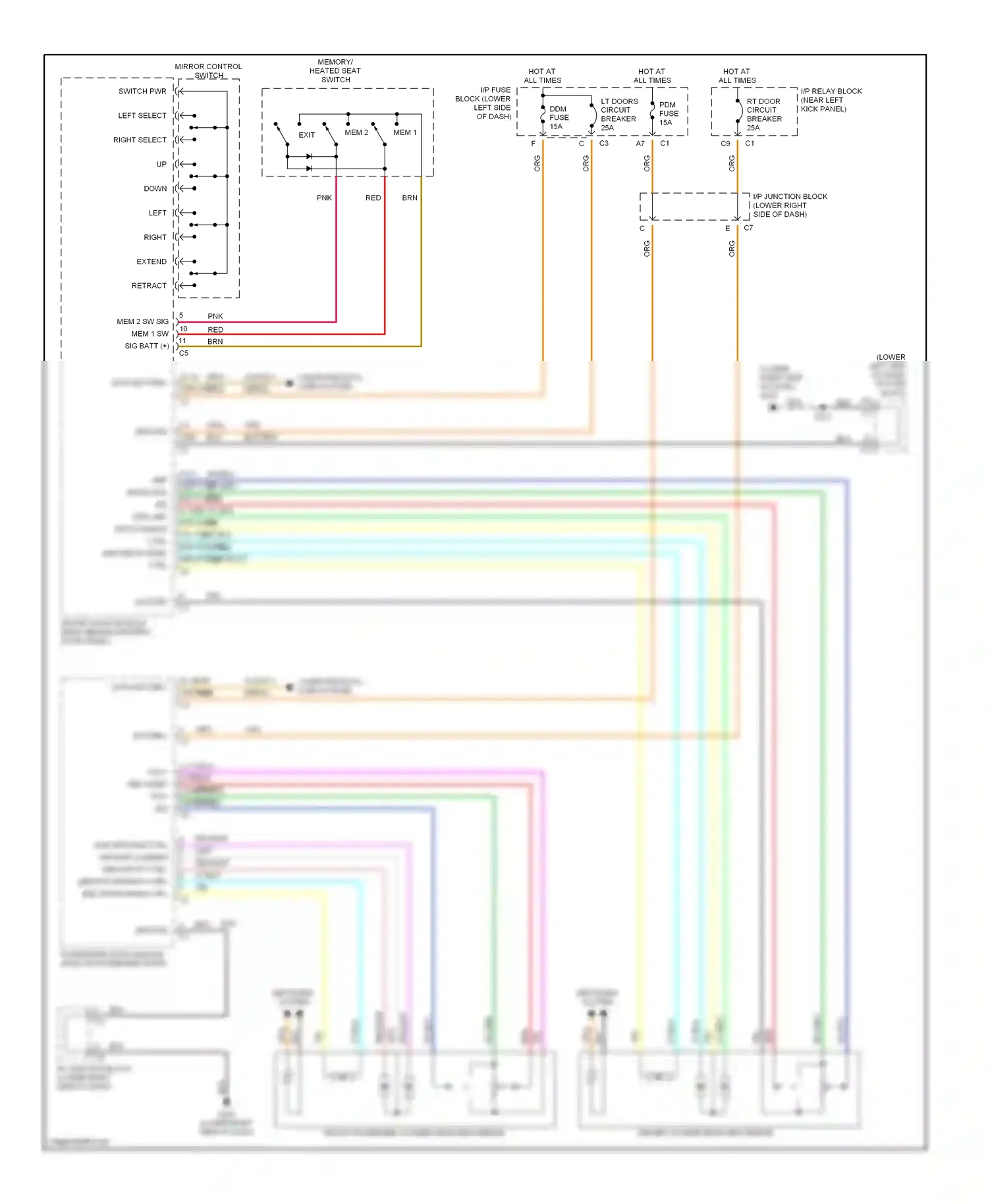 Hummer H2 I (2002-2007) mem 1 wiring diagram  (2 of 2)