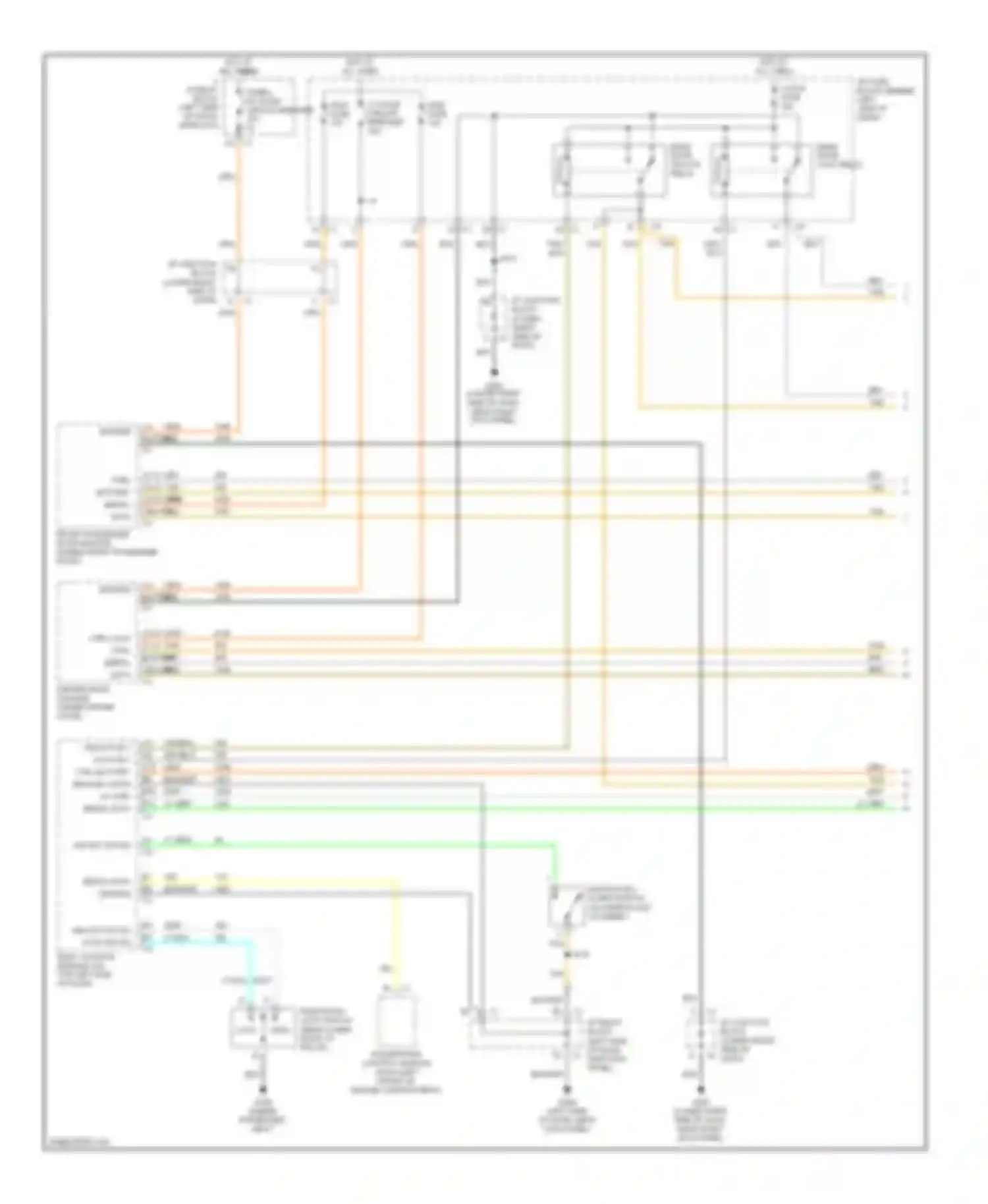 Wiring diagram rear door lock relay for Hummer H2 I (2002-2007) (1 of 1)