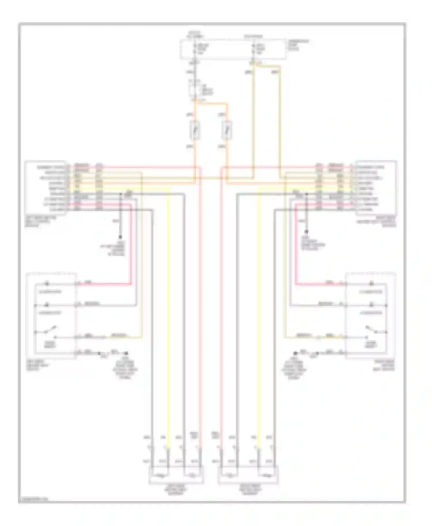 Wiring diagram right rear heated seat switch for Hummer H2 I (2002-2007) (2 of 2)