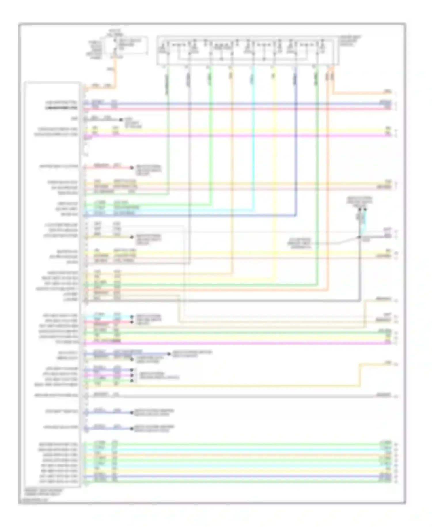 Wiring diagram rr up frt dwn for Hummer H2 I (2002-2007) (1 of 1)