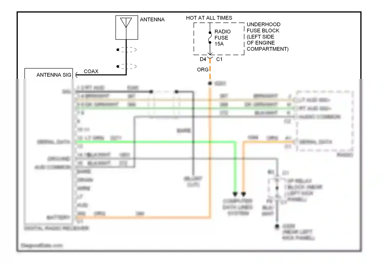 Hummer H2 I (2002-2007) serial data wiring diagram  (10 of 12)