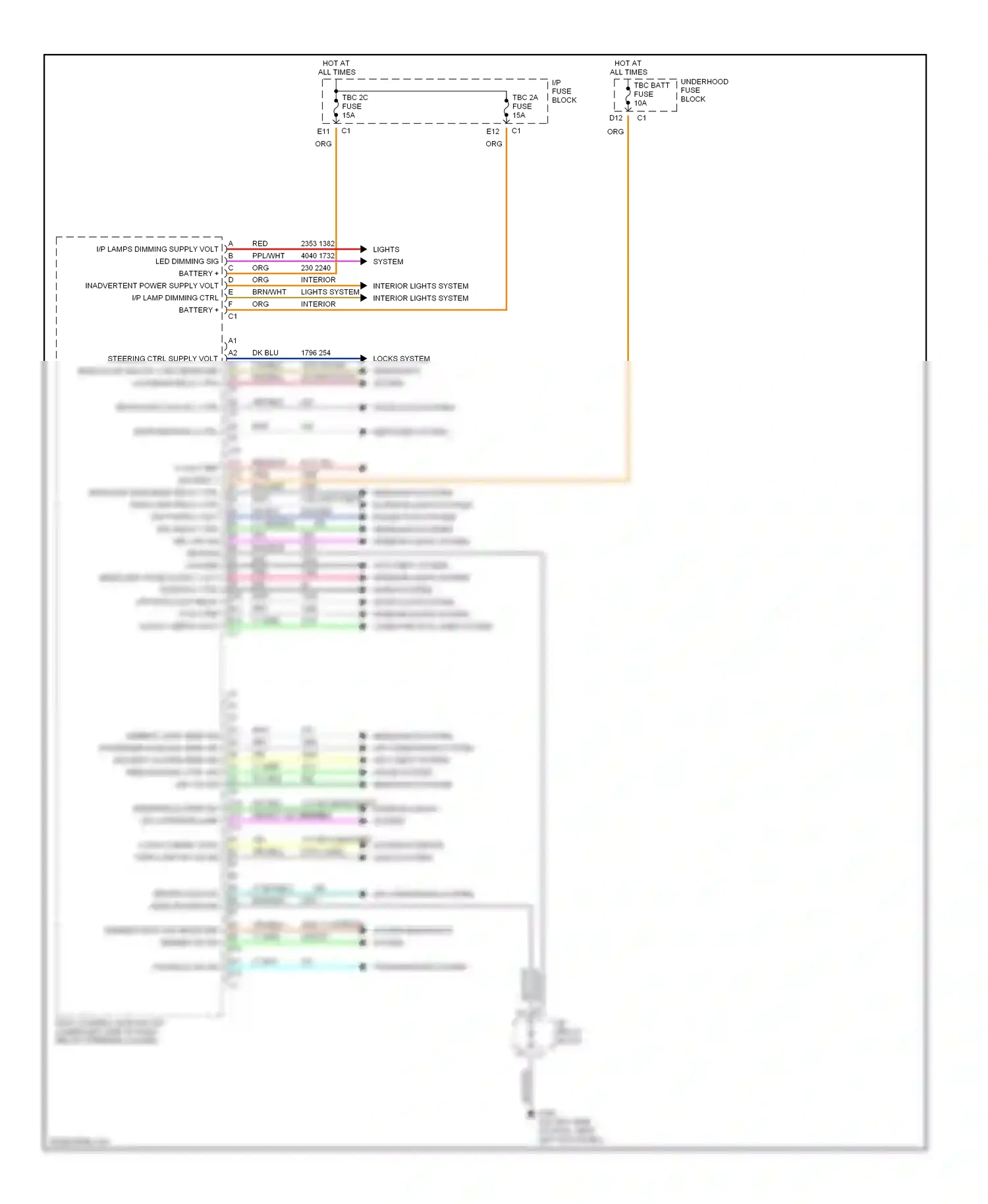 Hummer H2 I (2002-2007) tan/blk wiring diagram  (1 of 8)