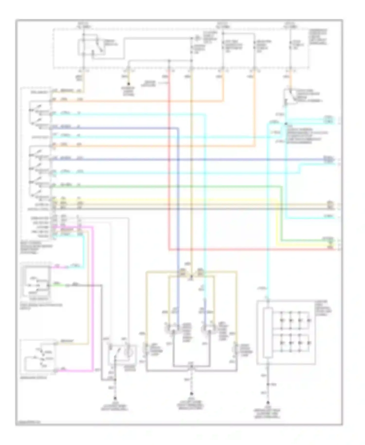 H3 Hummer I (2005-2010): Exterior lamps circuit (1 of 3)