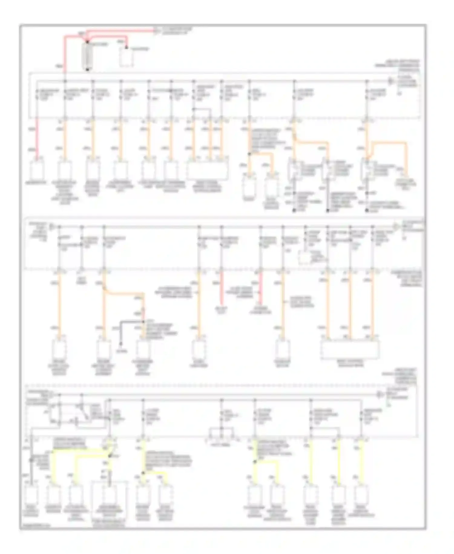 H3 Hummer I (2005-2010): Power distribution circuit (1 of 4)