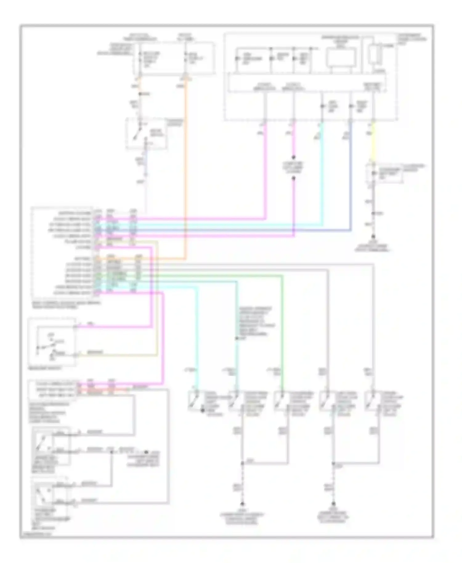 H3 Hummer I (2005-2010): Warning systems circuit