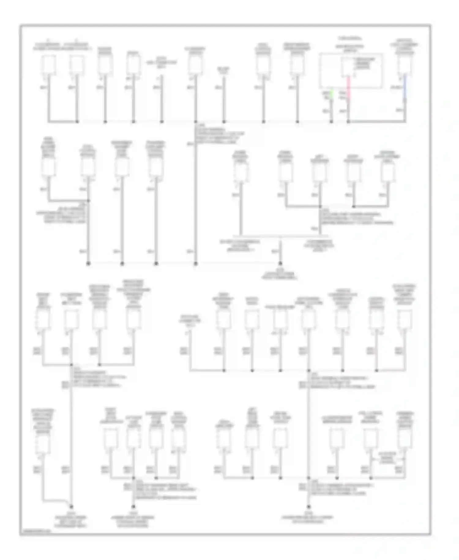Wiring diagram audio amplifier for Hummer H3 I (2005-2010) (1 of 2)