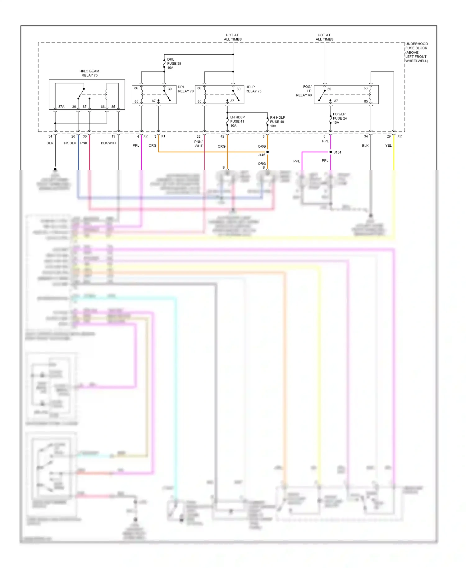 Hummer H3 I (2005-2010) class 2 data wiring diagram  (1 of 1)