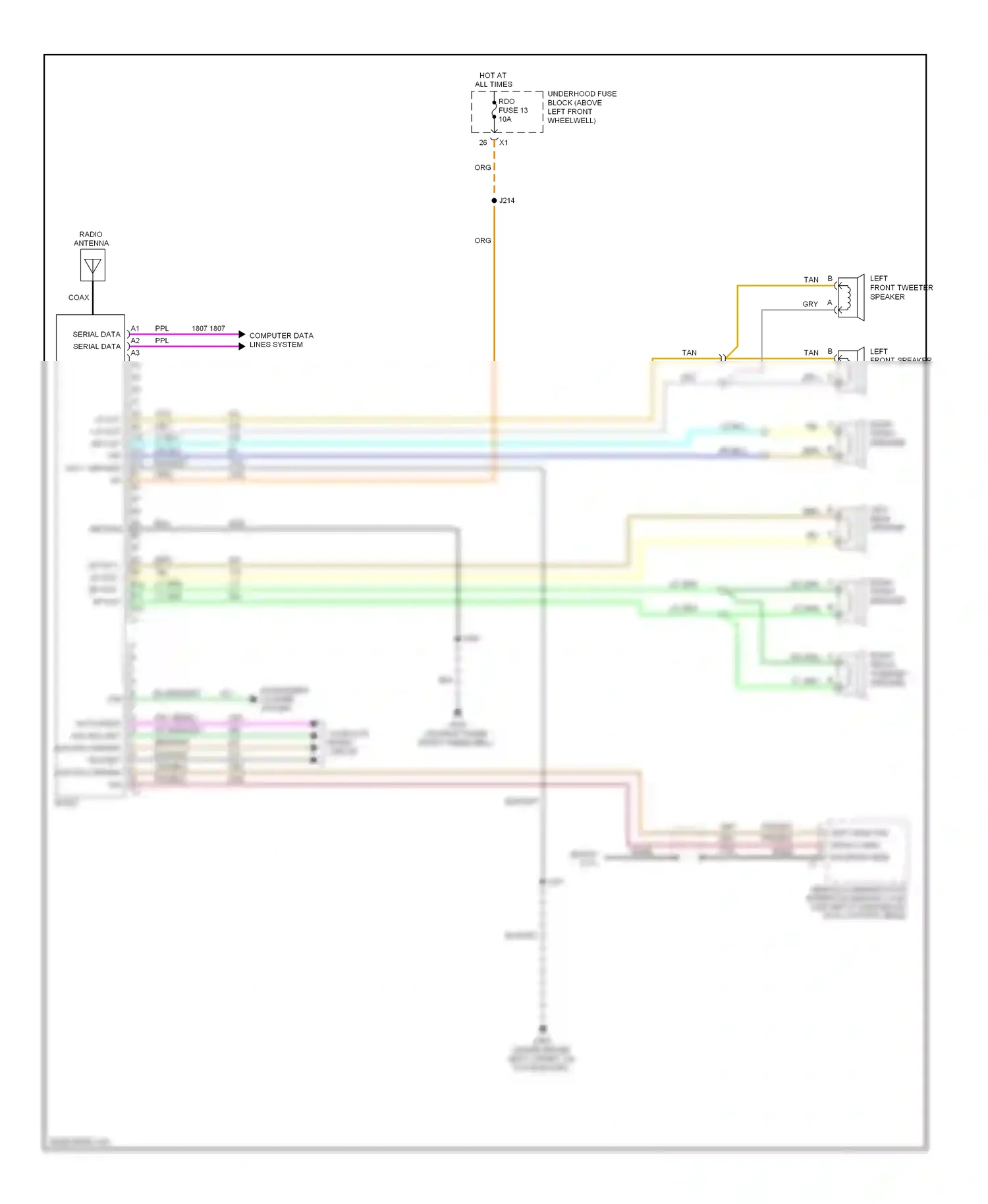 Hummer H3 I (2005-2010) computer data lines system wiring diagram  (1 of 17)