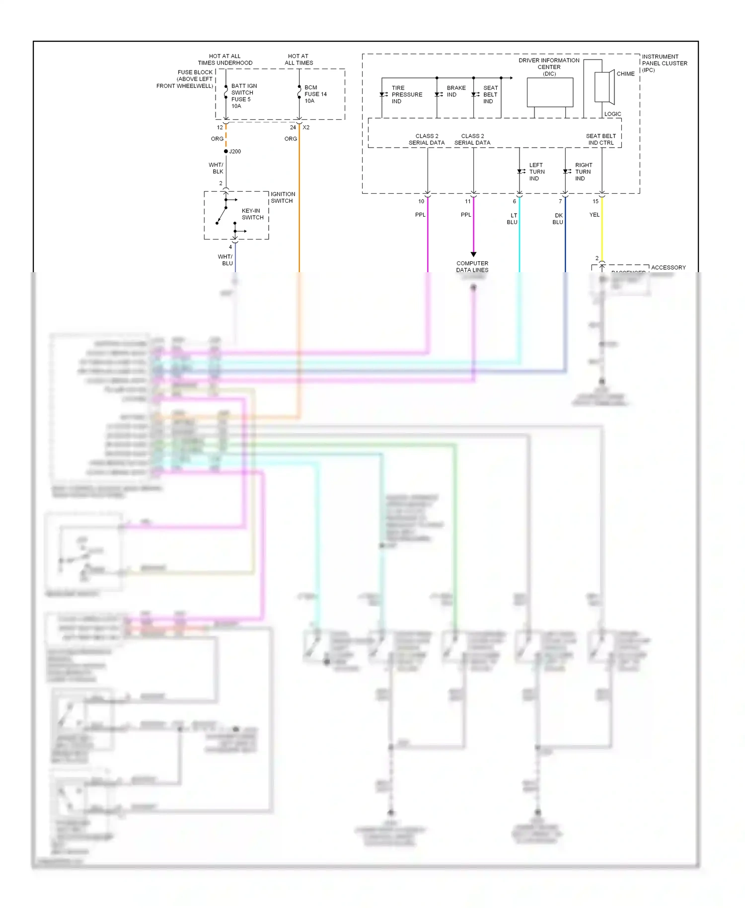 Hummer H3 I (2005-2010) computer data lines system wiring diagram  (17 of 17)